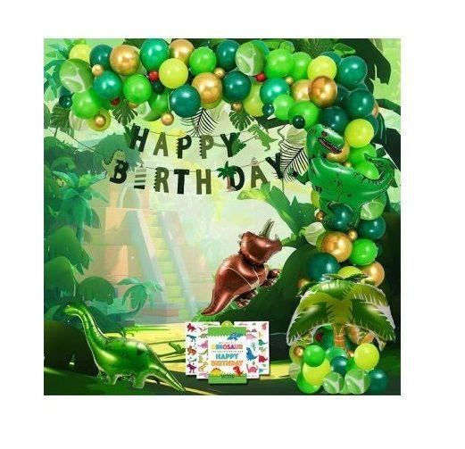 Pack 25 Set De Cumpleaños Globos Cumpleaños Globo Metalizado verde Claro 25cm -2