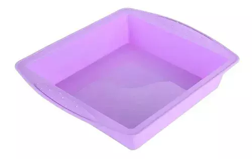 Molde Queque Molde Torta Molde De Silicona Cuadrado Brownie-1