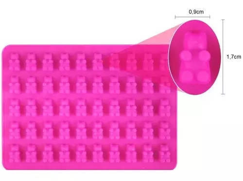 Molde De Silicona Reposteria 50 Ositos-5