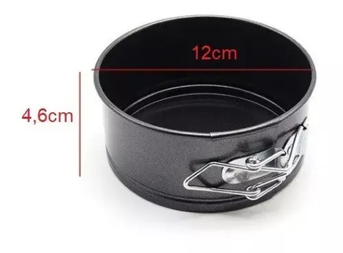 2 Molde Torta Moldes Queque Moldes Desmontables Mini Redondo-2
