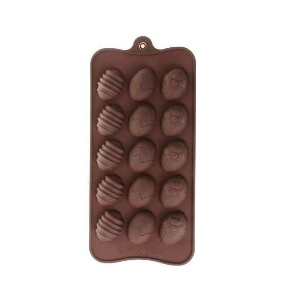 Moldes Para Chocolates Silicona Huevo Pascua Molde Huevitos-0