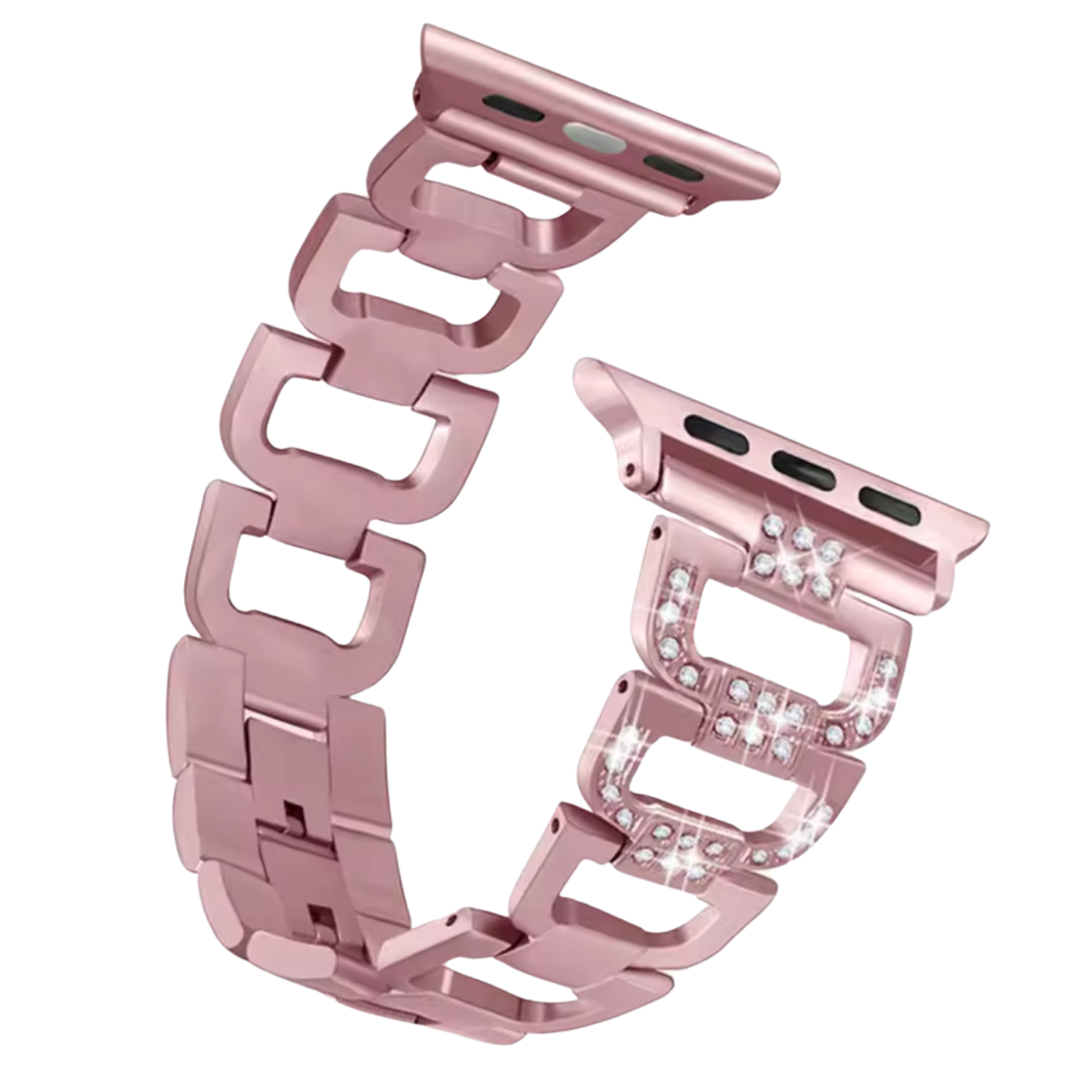 Correa eslabón Diamantado Para Apple Watch 38/40/41/42-2