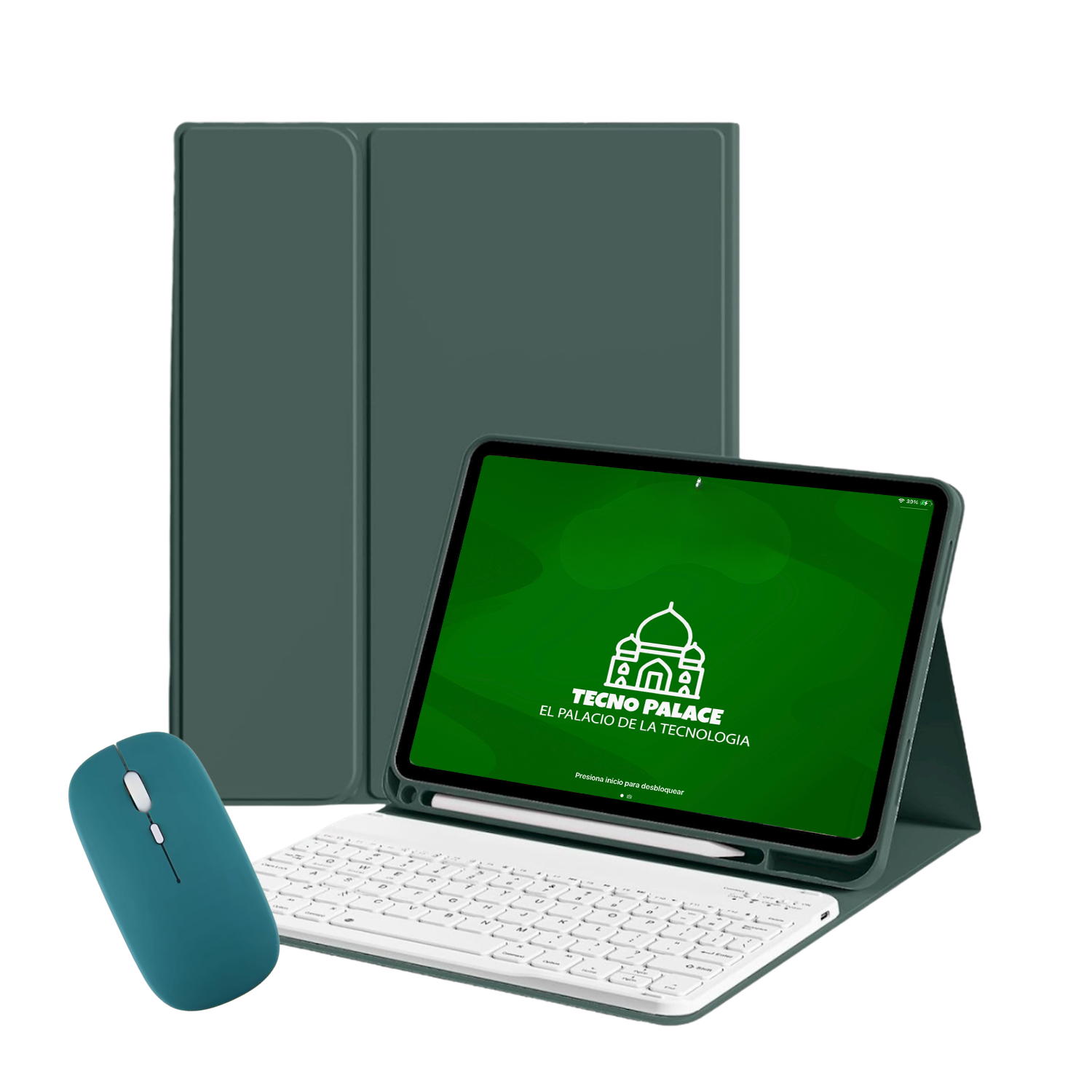 Funda Con Teclado + Mouse Para Xiaomi Pad 6 Pro - 11" Pulg-0