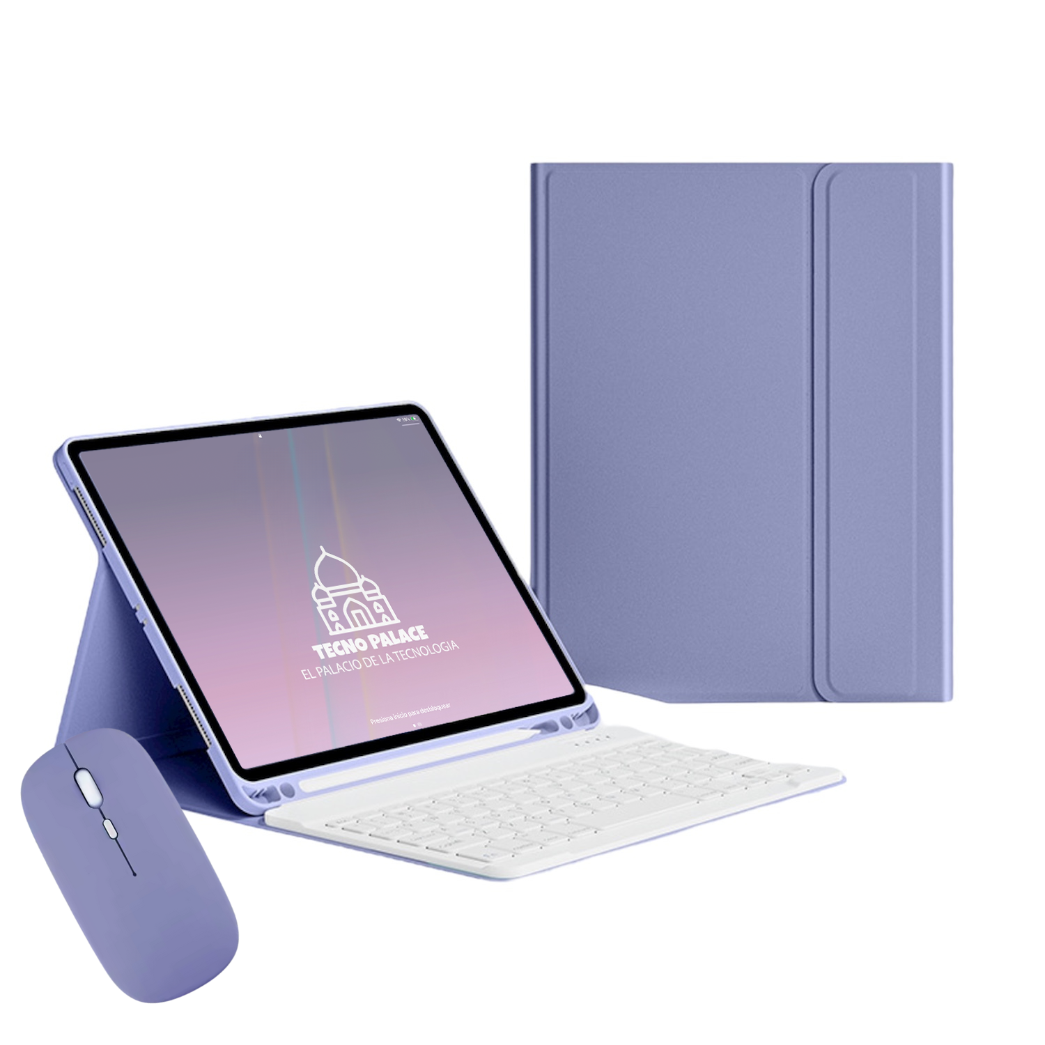 Funda Con Teclado + Mouse Para Xiaomi Pad 6 Pro - 11" Pulg-0