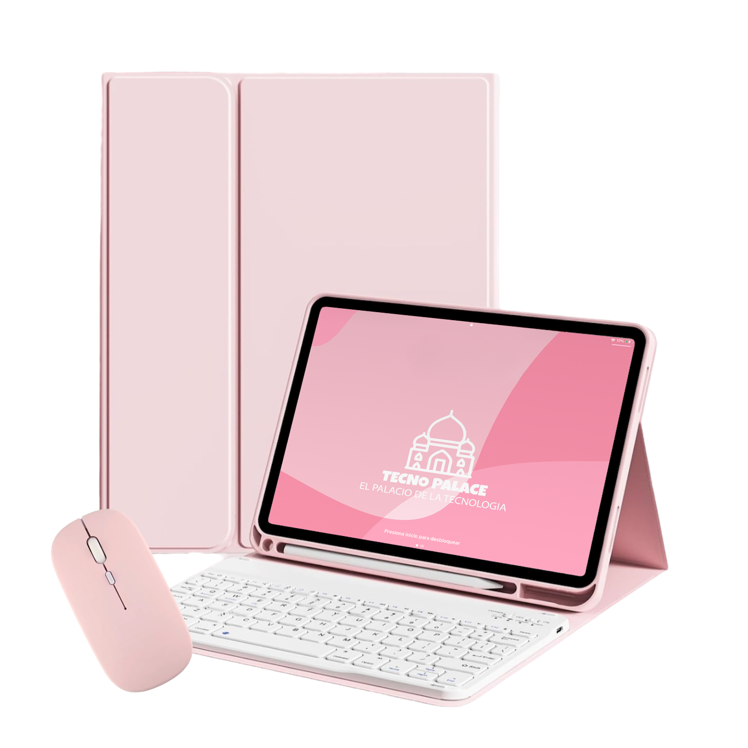 Funda Con Teclado + Mouse Para Xiaomi Pad 6 Pro - 11" Pulg-0