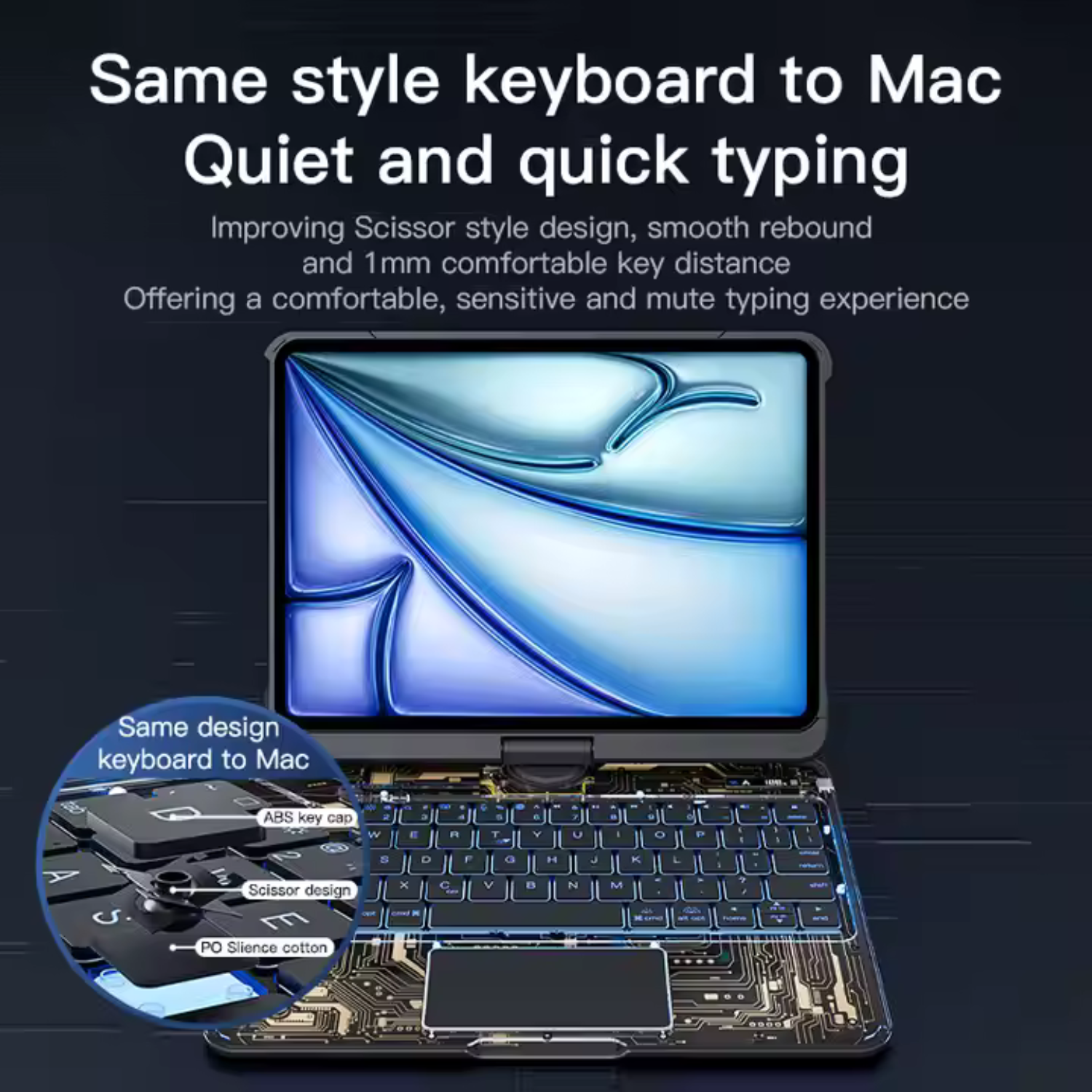 Funda Teclado 360 Para Ipad 10.2 (7ma/8va/9na)-6