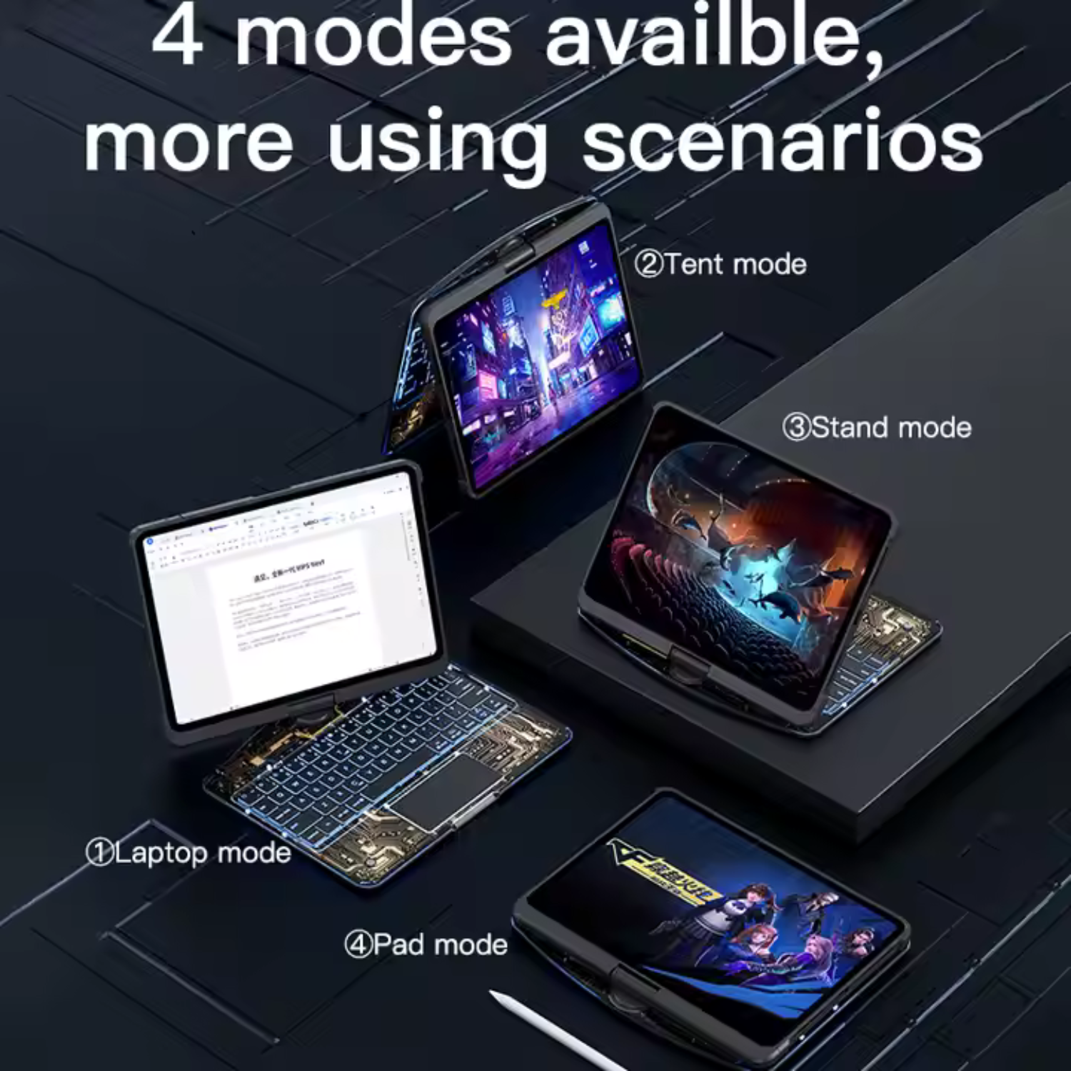 Funda Teclado 360 Para Ipad 10.2 (7ma/8va/9na)-7