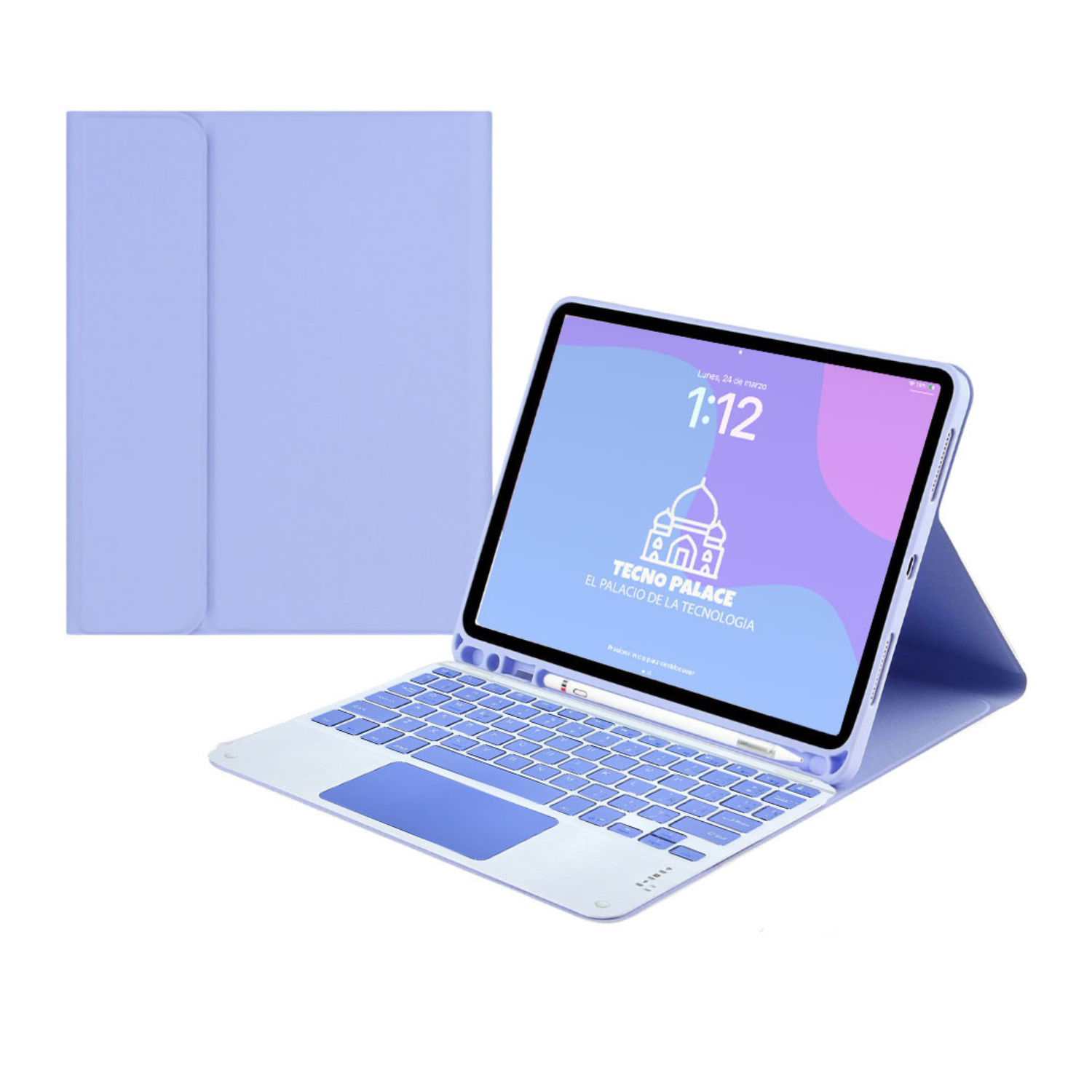 Funda Teclado Con TouchPad Para Samsung A8-0