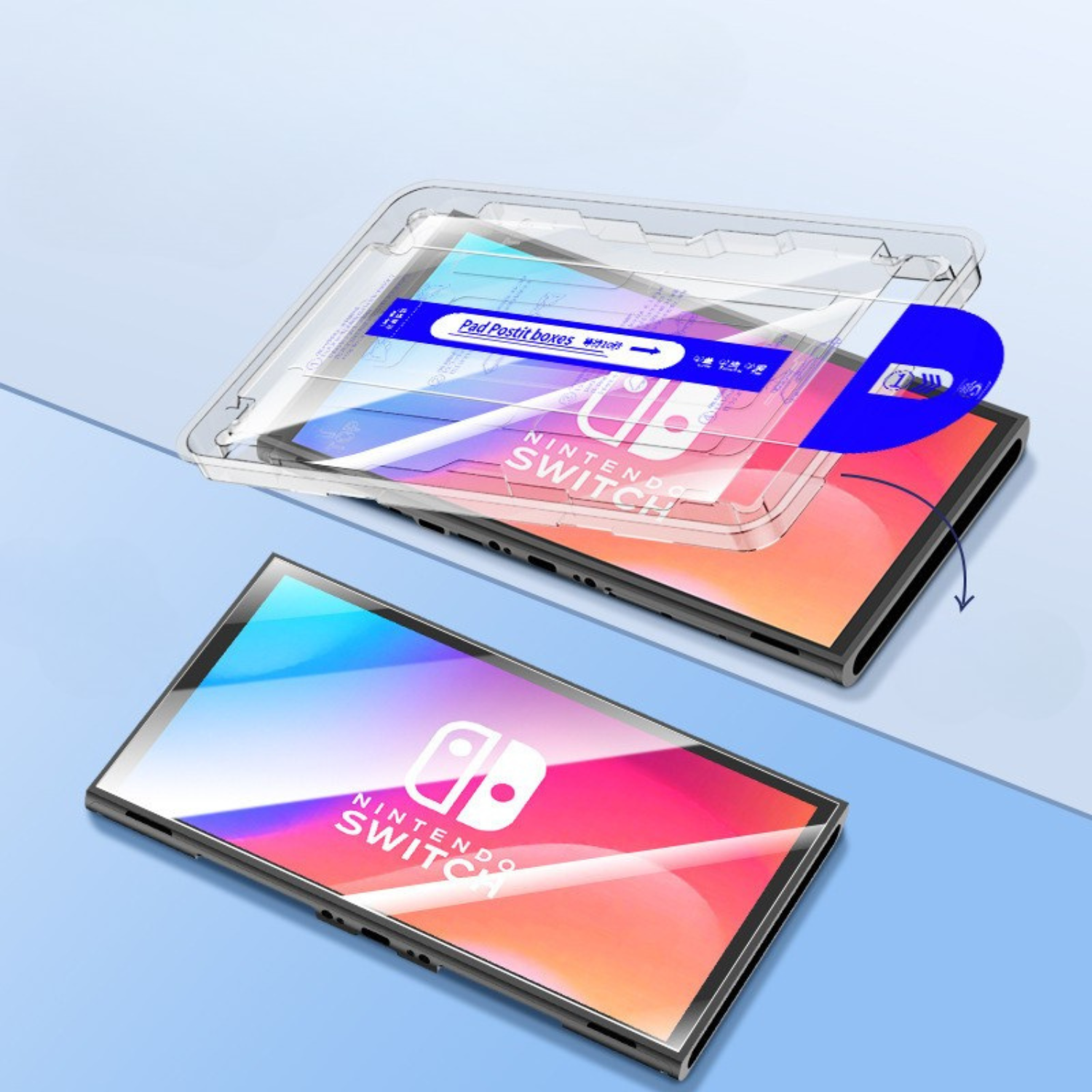 Lámina Para Nintendo Switch 2 Vidrio Con Instalador Facil -6