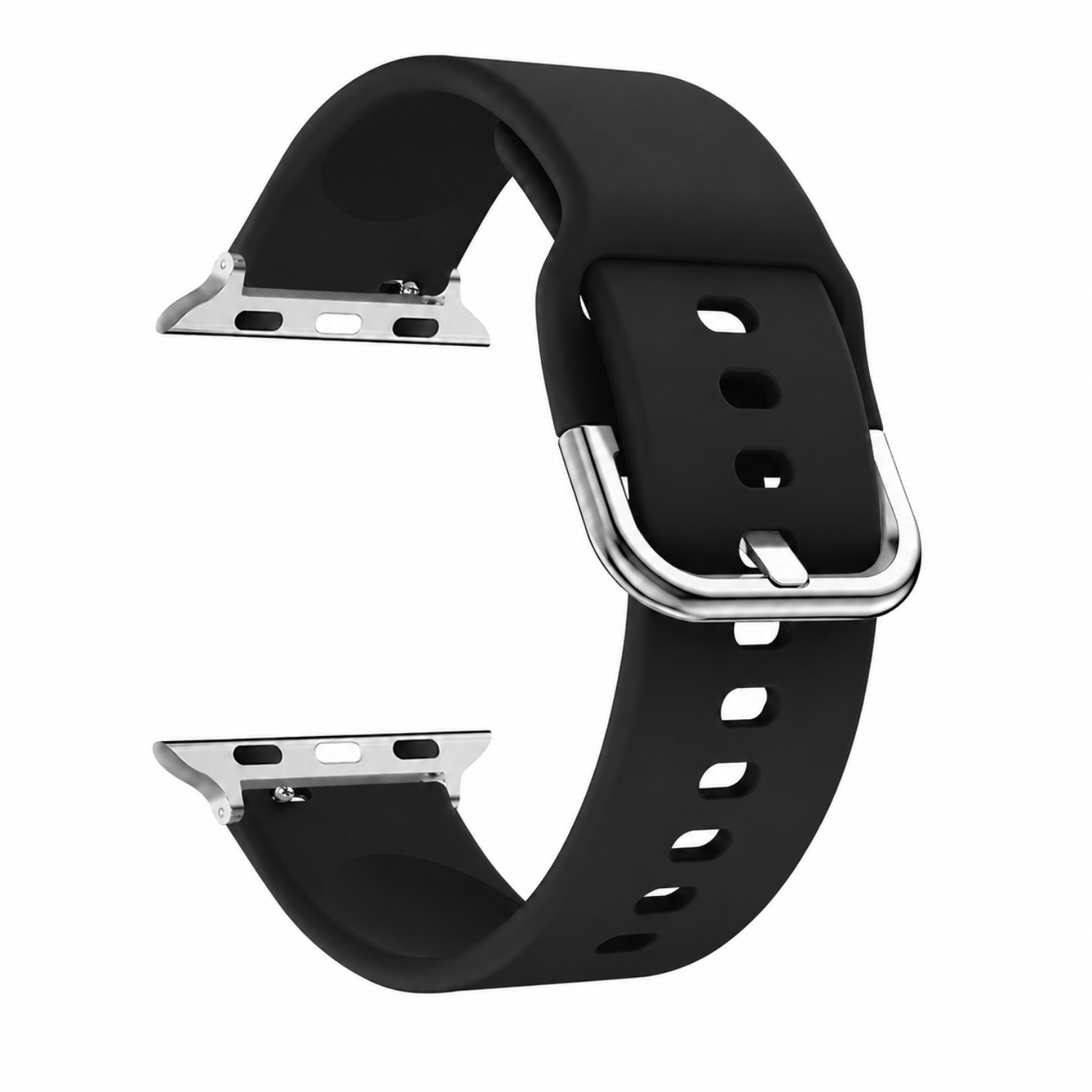 Correas Apple Watch Serie 12 - 42MM - Silicona Con Hebilla-0