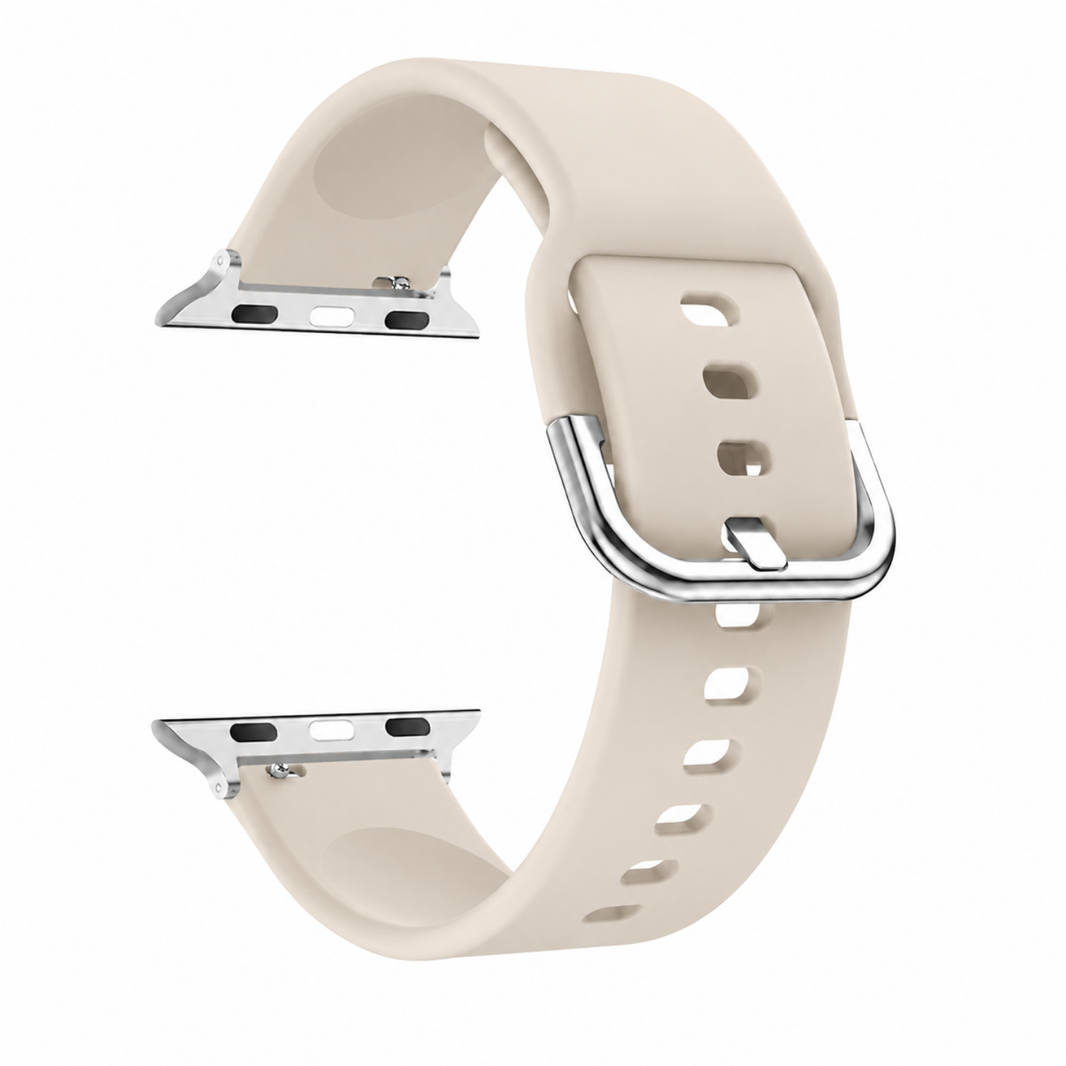 Correas Apple Watch Serie 12 - 42MM - Silicona Con Hebilla-0