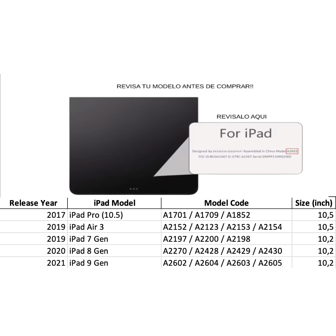 Funda Para iPad 10.2 (7ma/8va/9na) Gen Smart Cover Clear-2