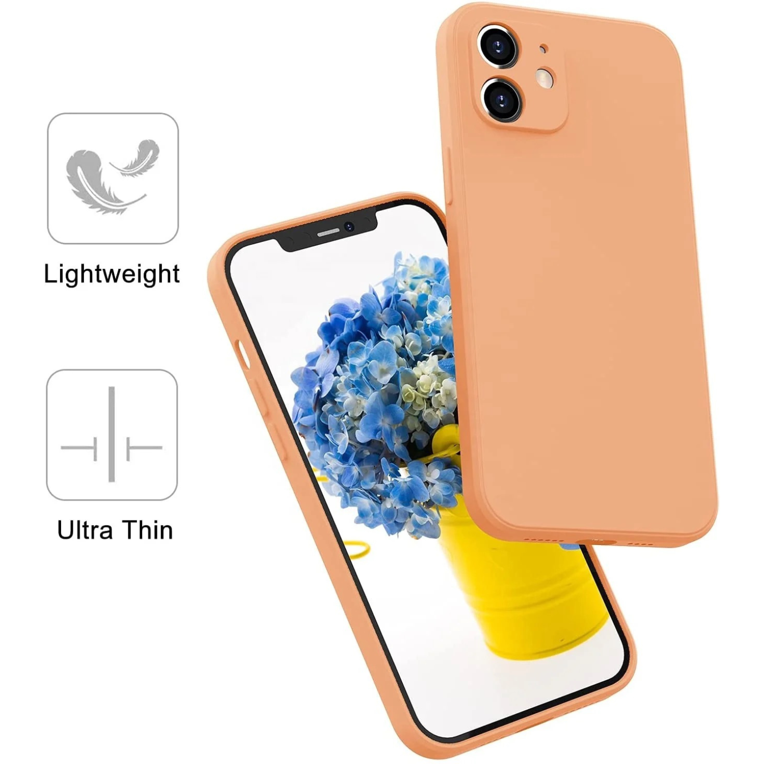 Carcasas iPhone 14Pro Silicona Unicolor-4