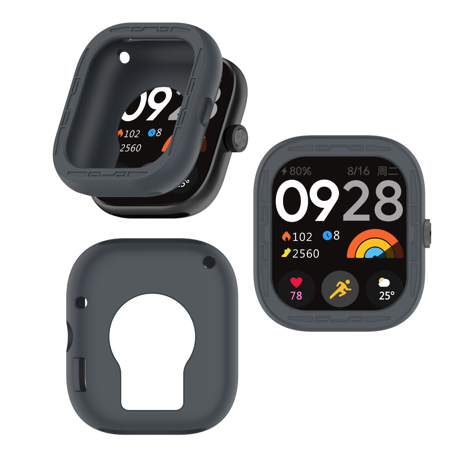 Protector Para Redmi Watch 4 Abierto De Silicona-2