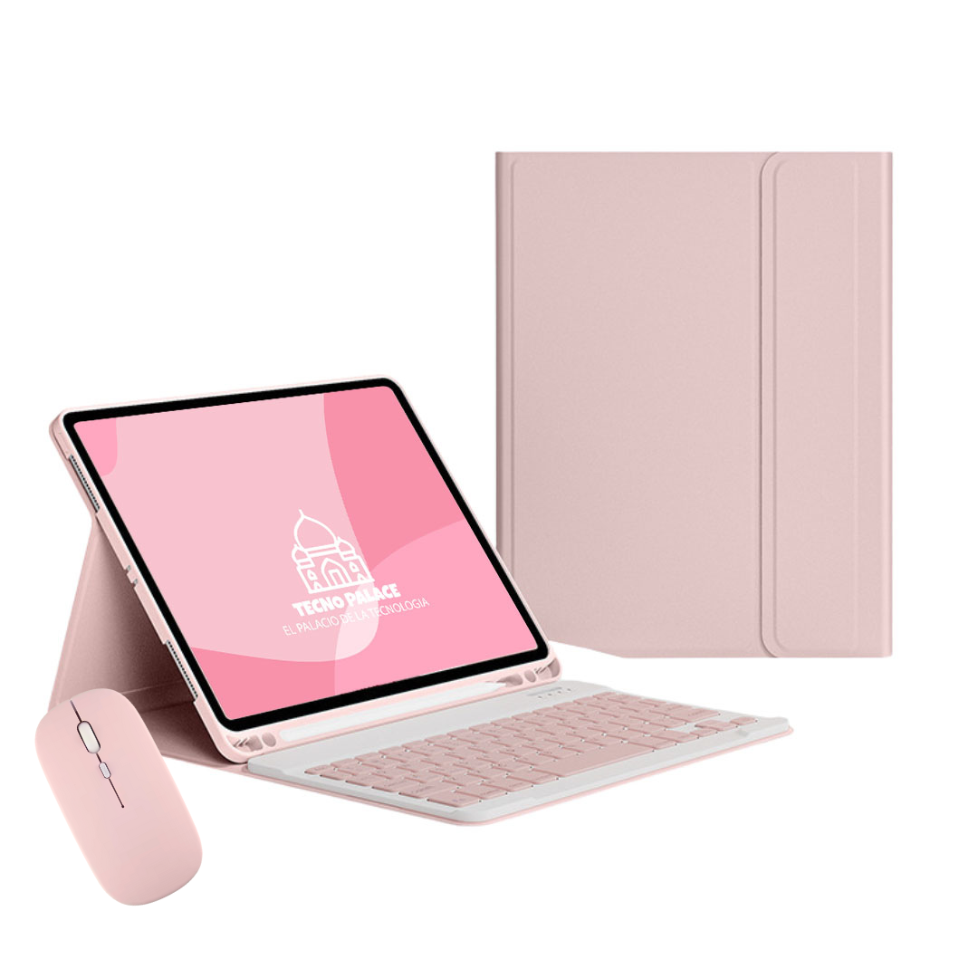 Fundas Con Teclado + Mouse Para Samsung A11/A9 Plus (11")-1