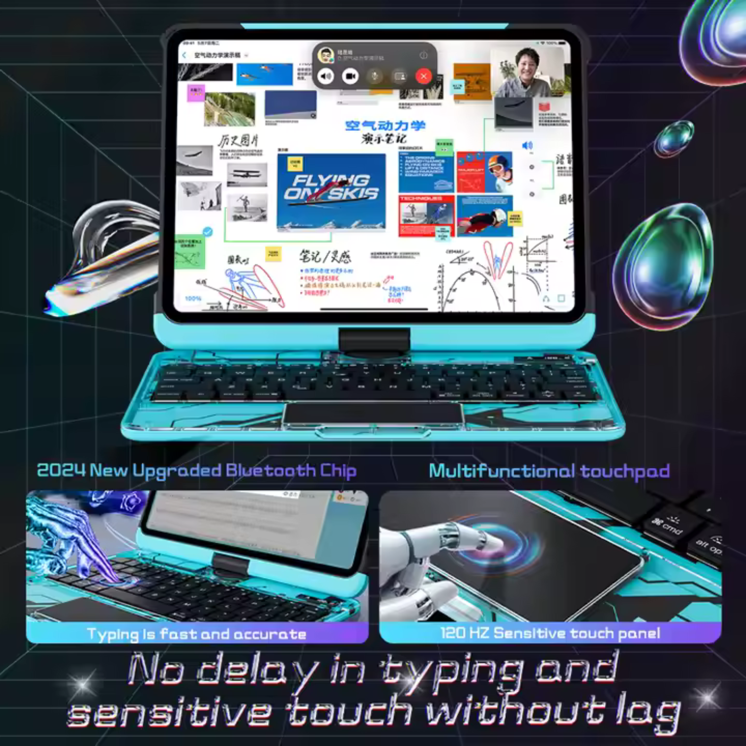 Funda Teclado Ciber 360 Para Ipad Pro11/Air4-5/New Air11-7