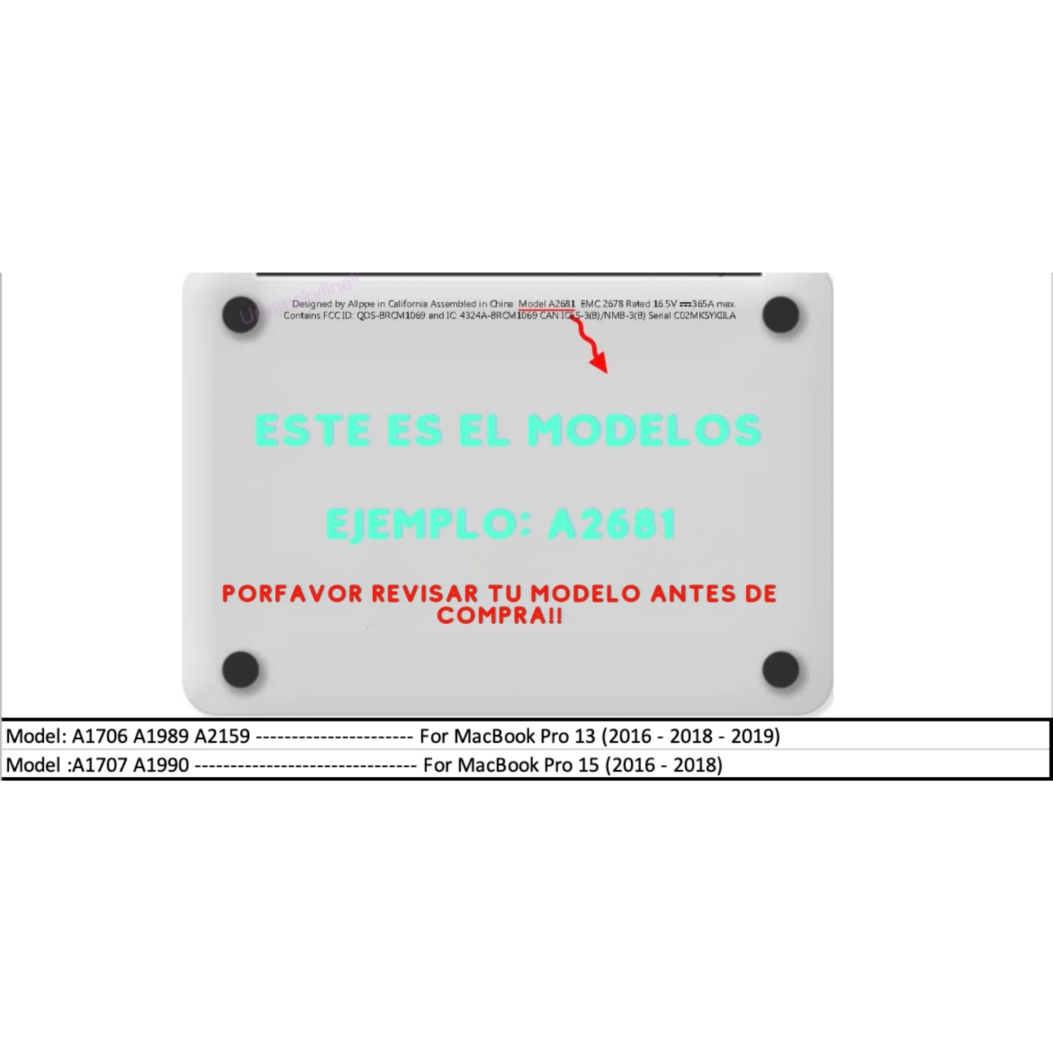 Cubre Teclado Para Macbook Pro 13-15 2016-2019-1