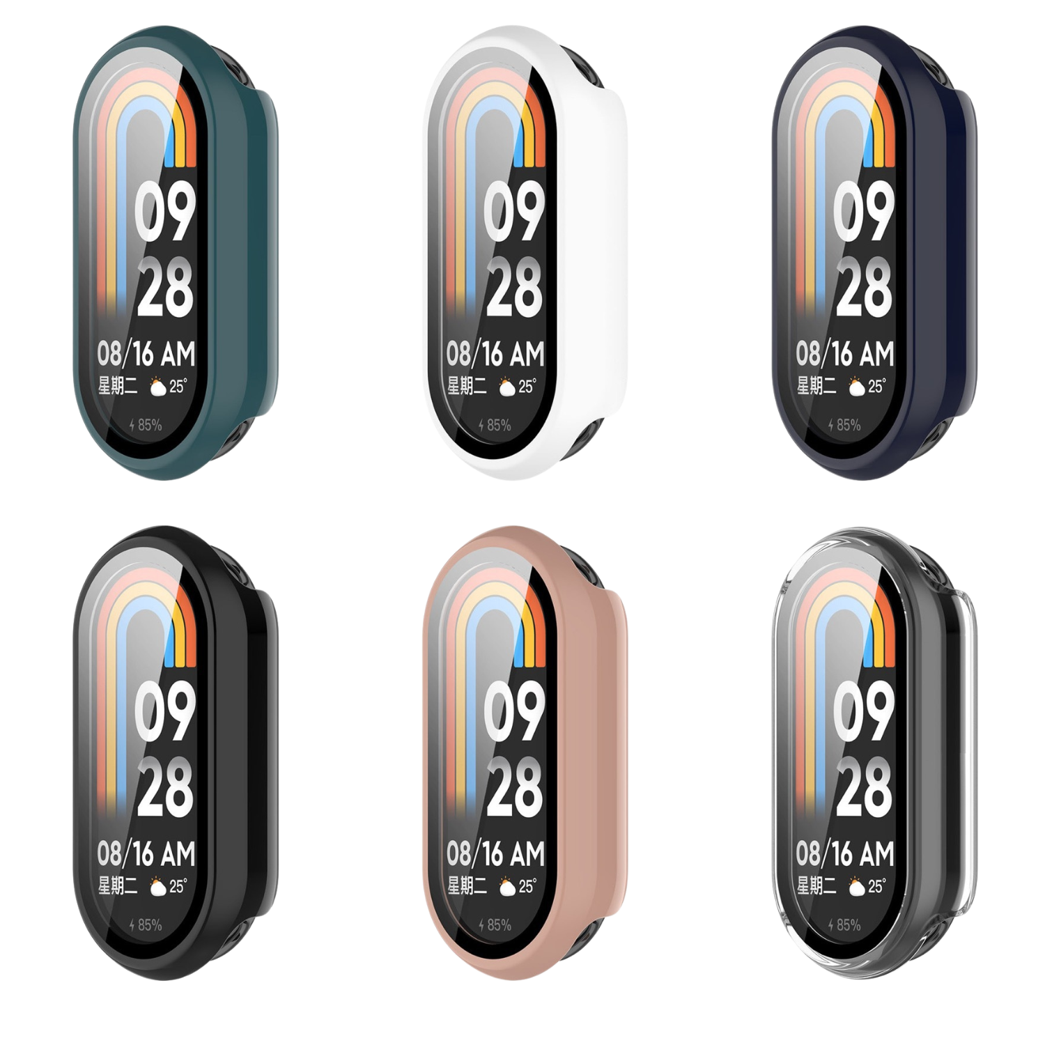 Protector Para Xiaomi Smart Band 10 Carcasa Vidrio 360-5