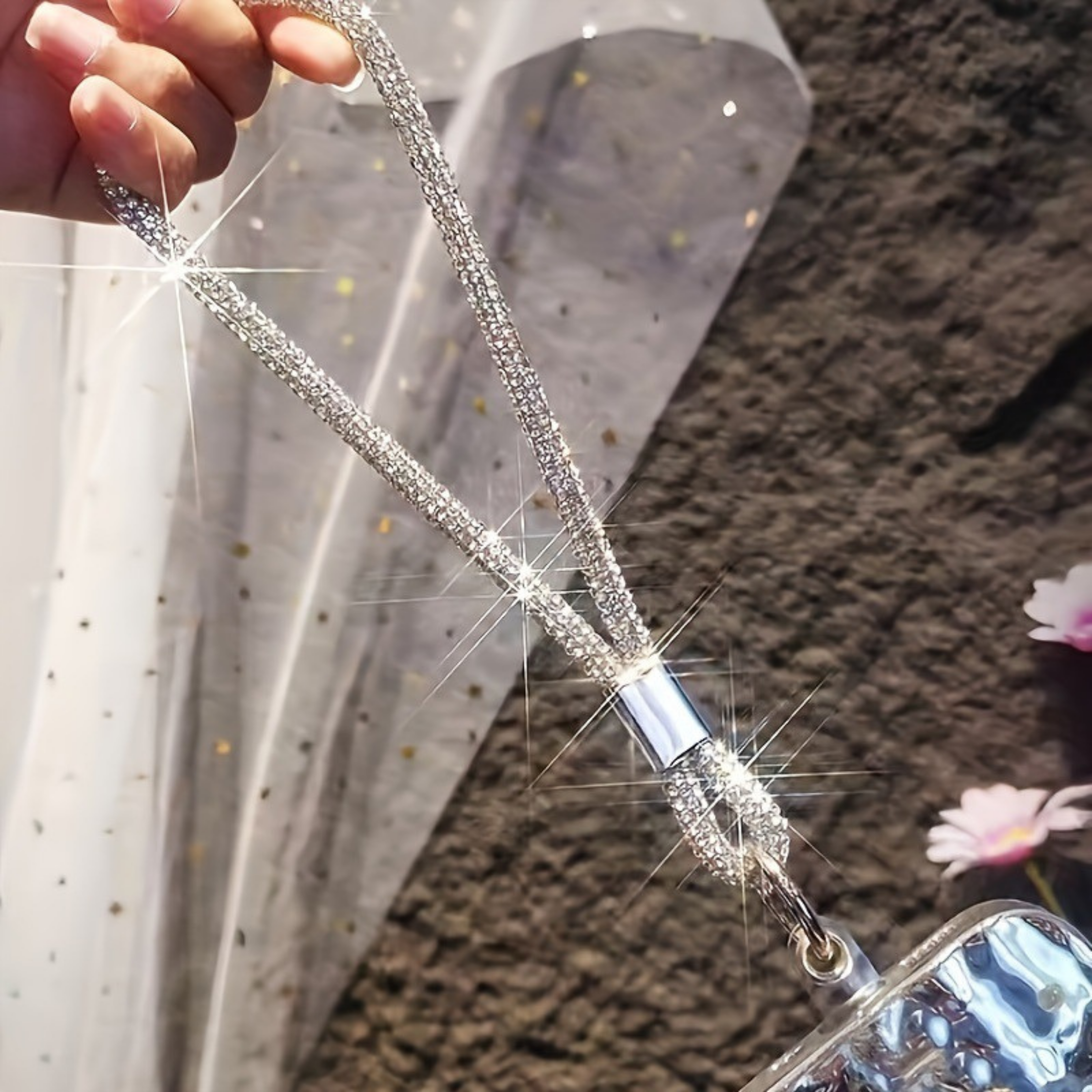 Strap Colgante Con Diamantes Para Telefono Universal - 18 CM-6