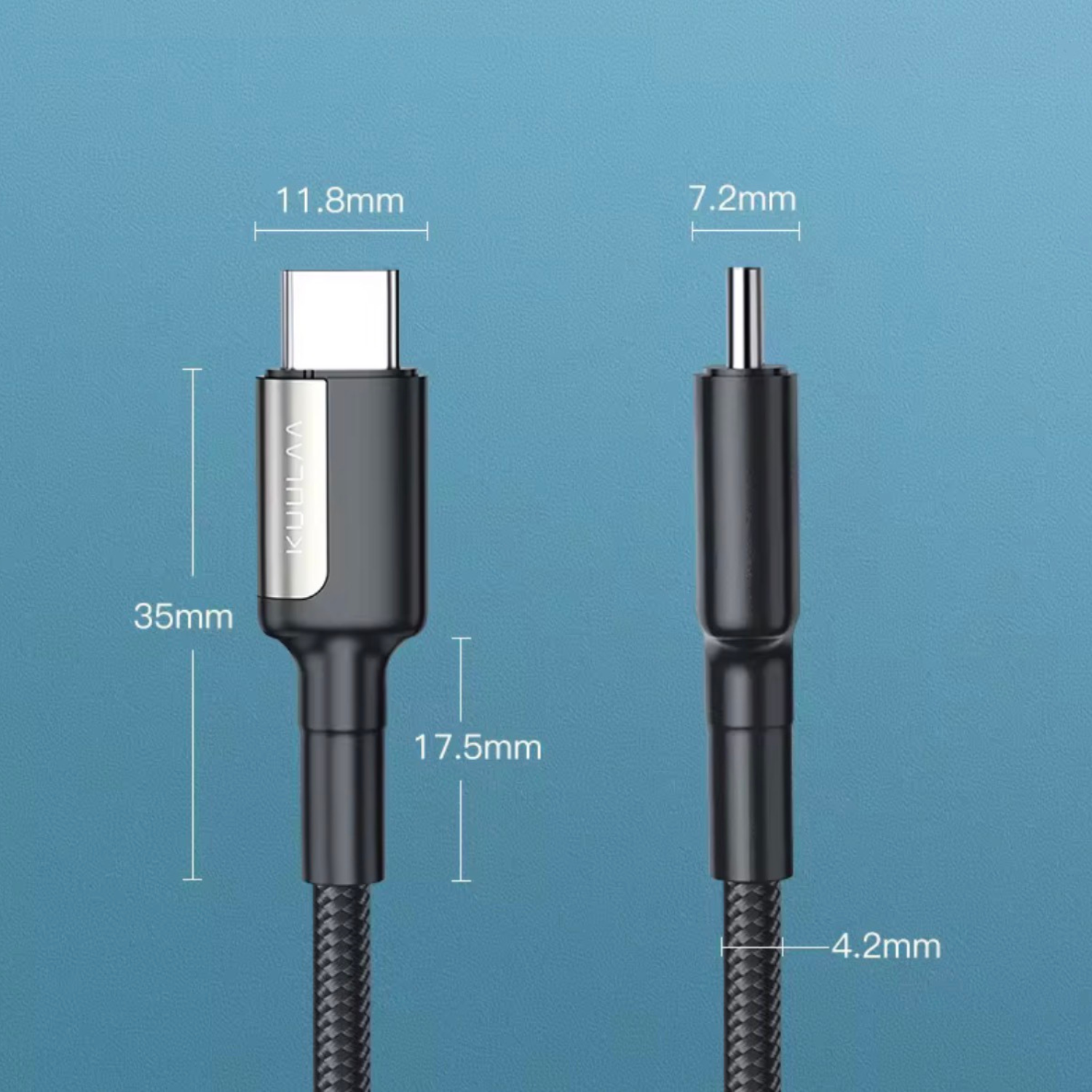 Cable Tranzado Tipo C a Tipo C para iPhone de 1mt-2