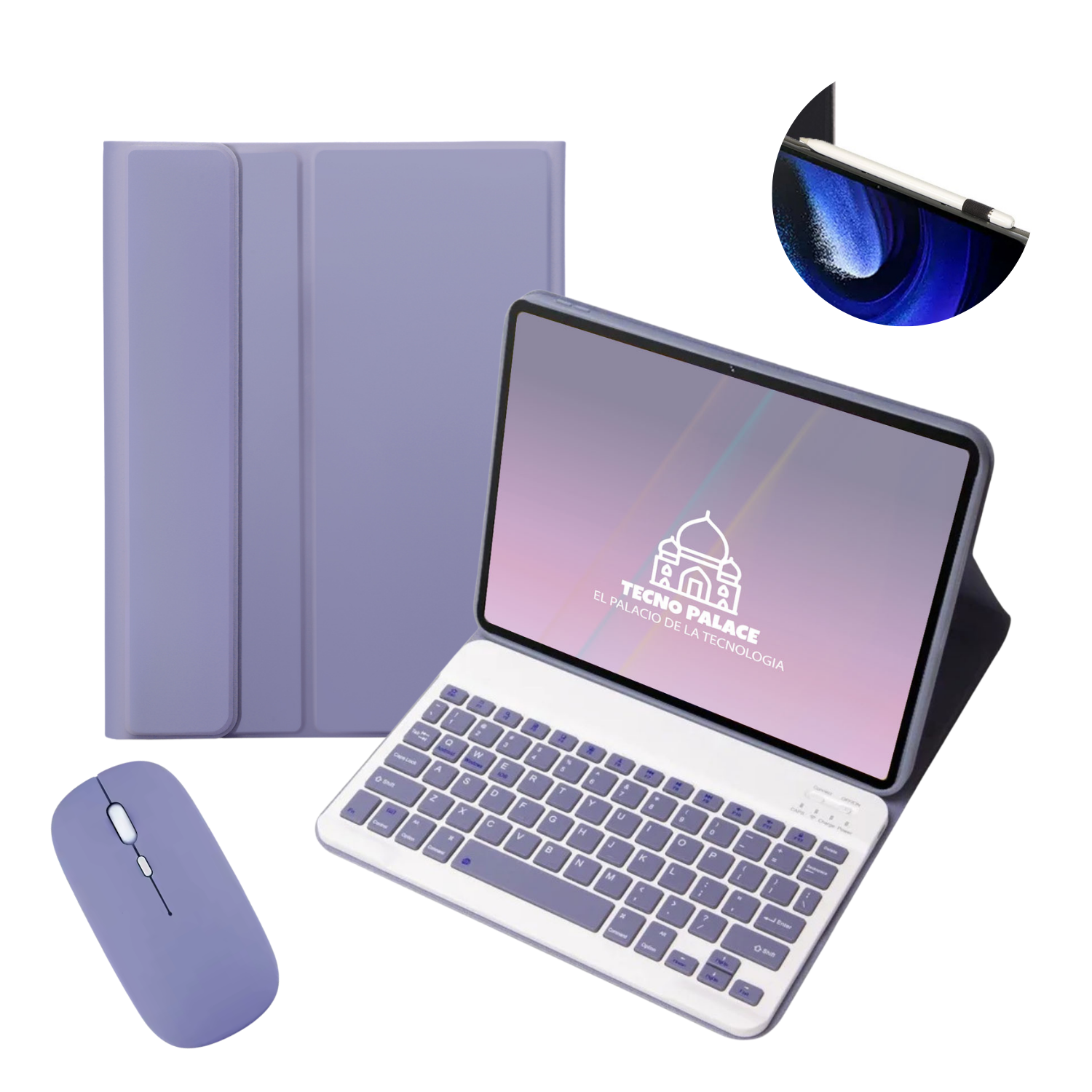 Funda Teclado + Mouse Para Lenovo Tab P11 2nd Gen TB350FU-0