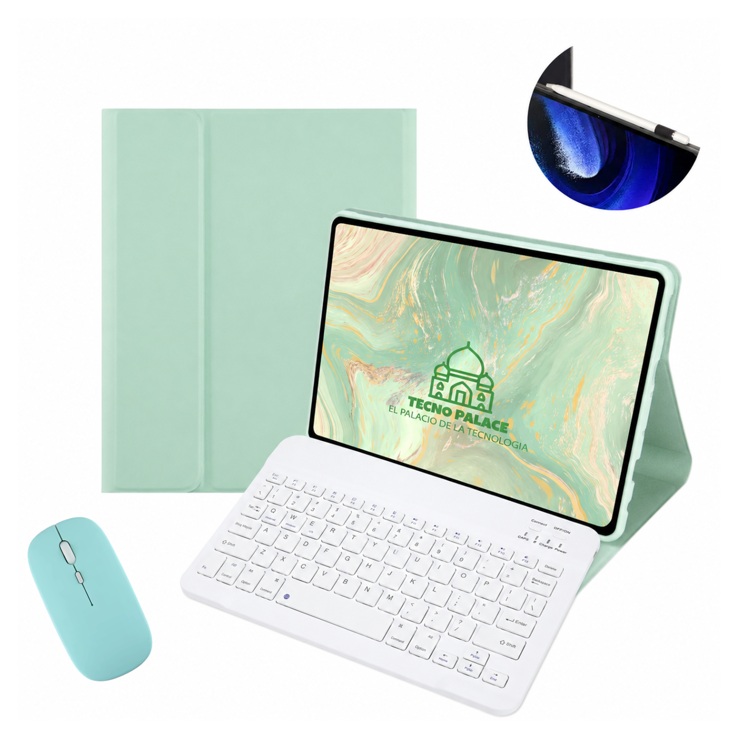 Funda Teclado + Mouse Para Lenovo Idea Tab TB336 - 11" Pulg-0