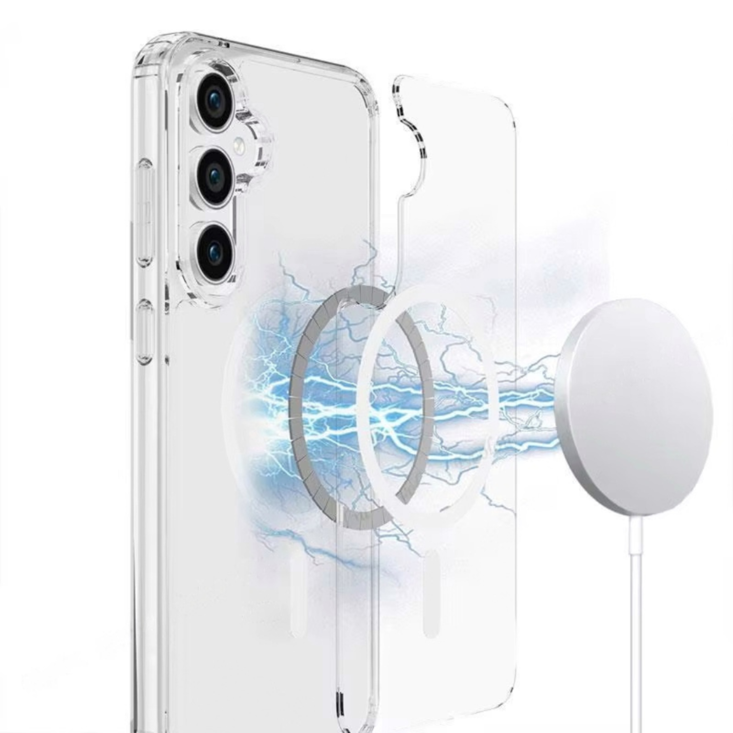 Carcasa Para Samsung S24Fe Clear Magsafe-1