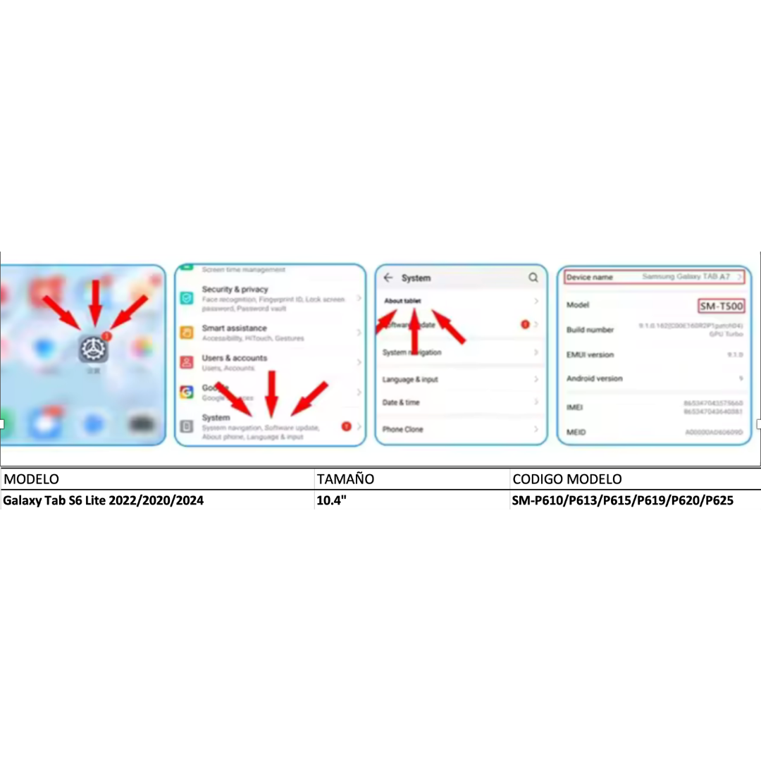Funda Galaxy Tab S6 Lite Smart Cover Clear-2