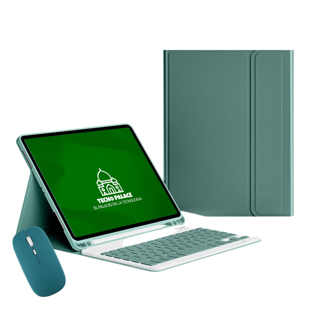 Fundas Con Teclado + Mouse Para Samsung A11/A9 (8,7")-1