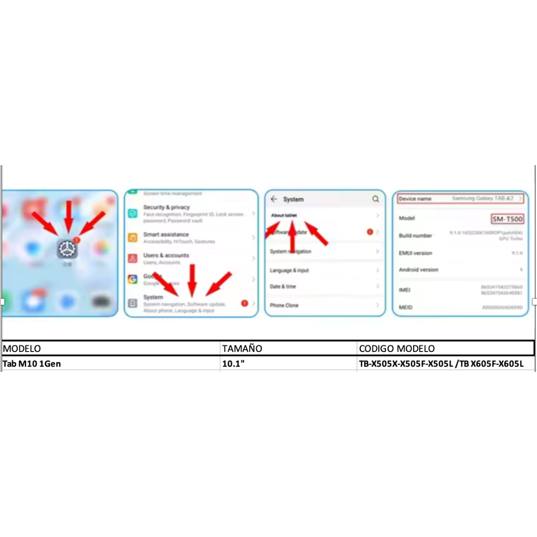 Fundas Con Teclado + Mouse Para Lenovo Tab M10 1Gen-2