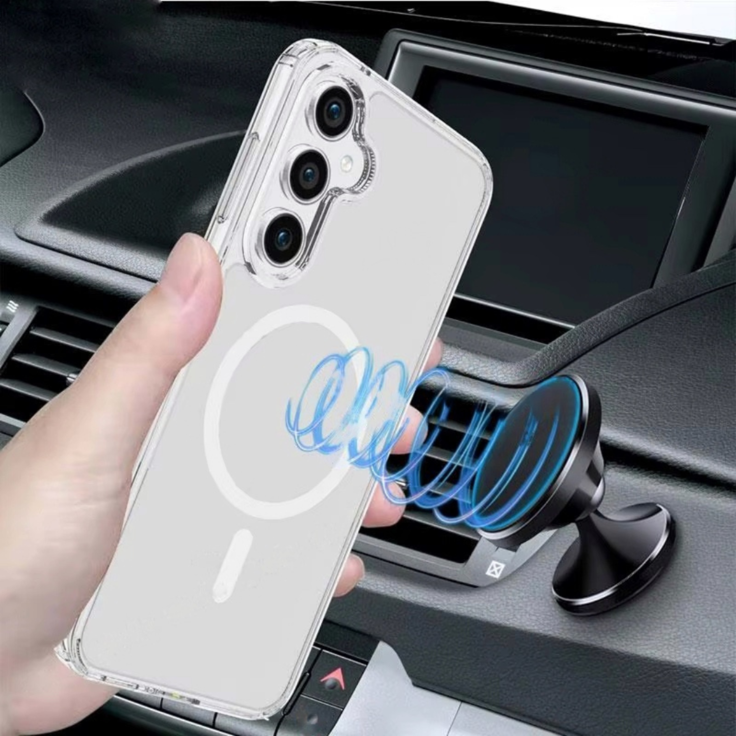 Carcasa Para Samsung S25 Edge Clear Magsafe-5