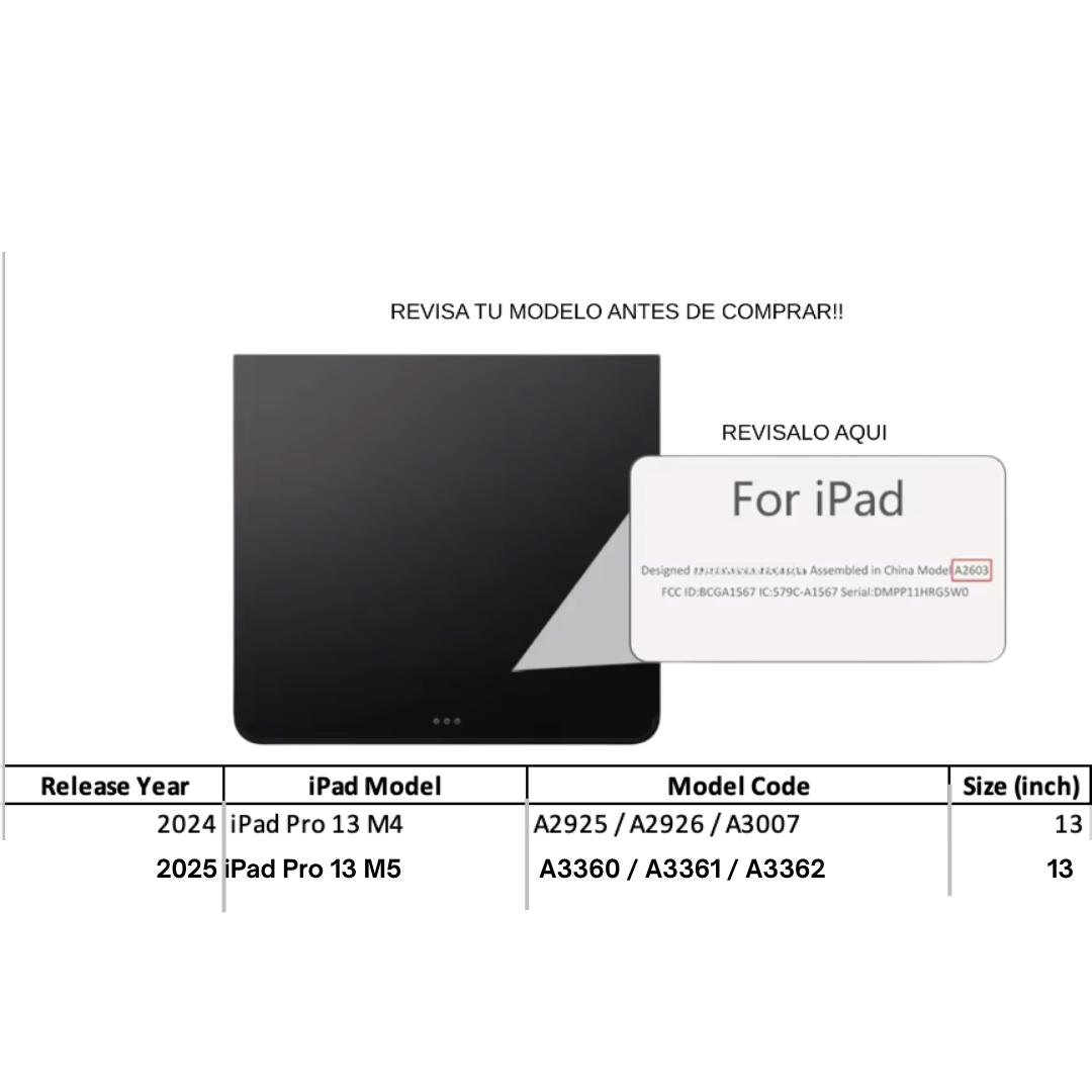 Fundas Con Teclado Premium Para iPad Pro 13 M4-M5-1