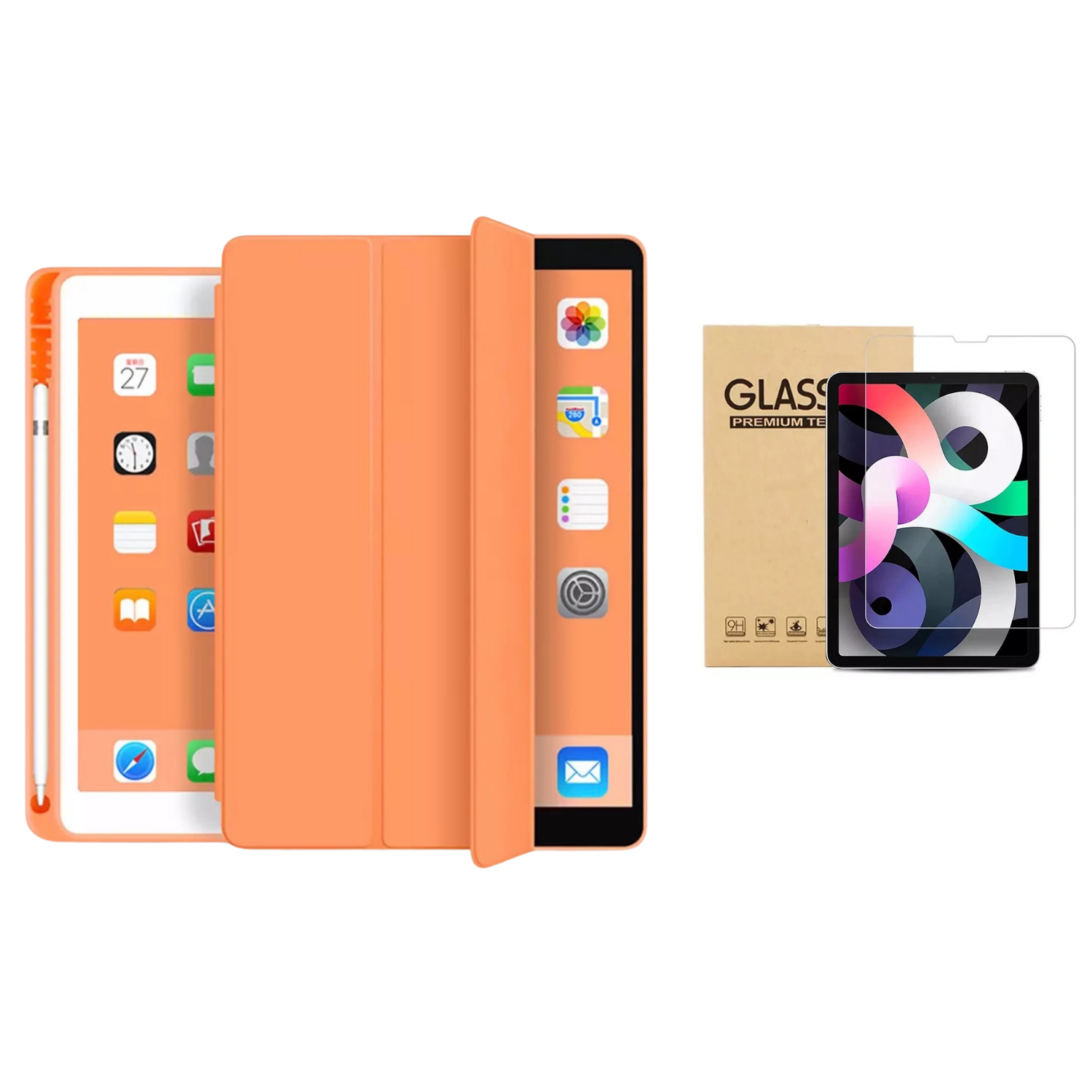 Funda + Lamina Vidrio iPad Mini 6/7 (A17Pro)-0