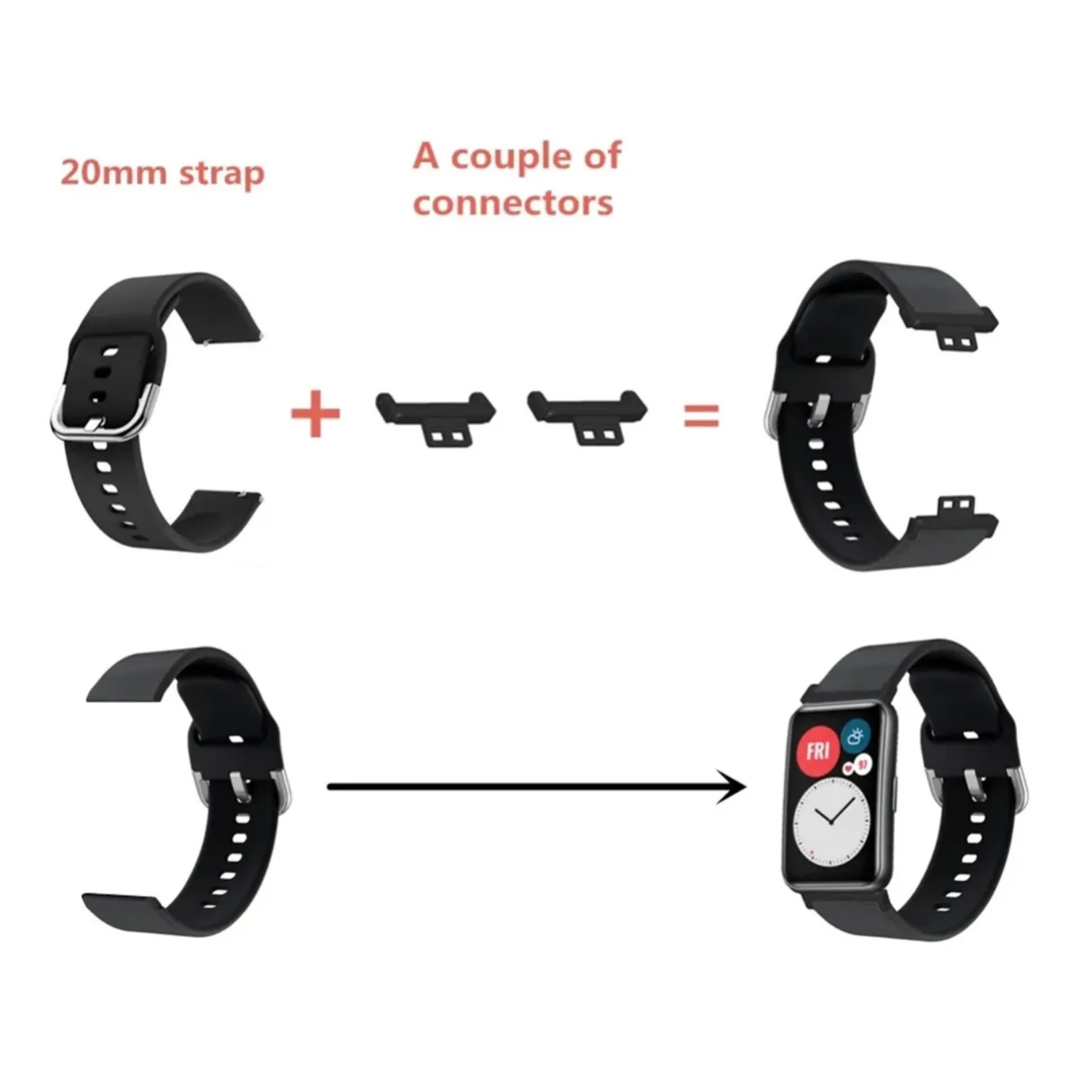 Adaptador Para Huawei Fit 1 A Correas Universales-3