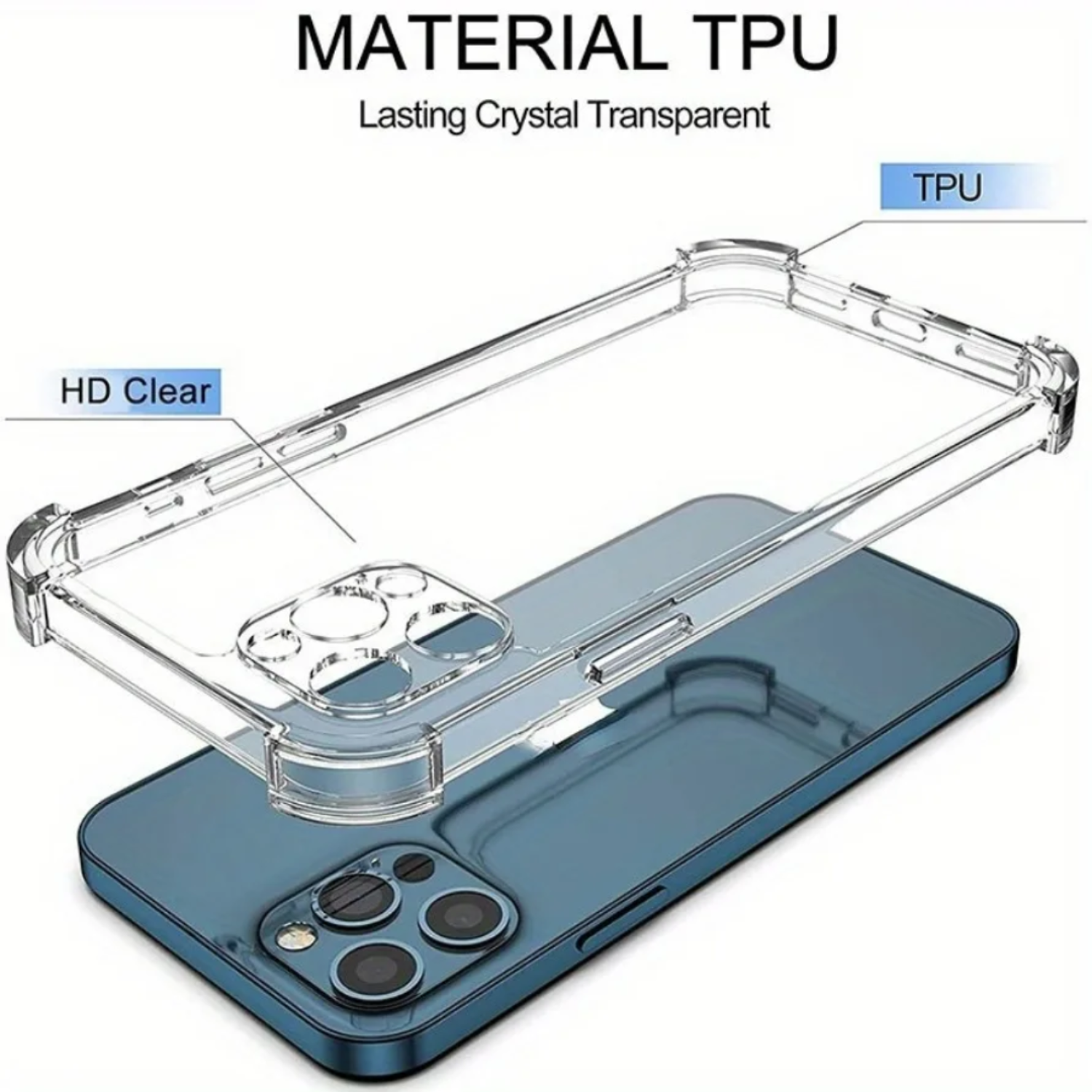 Carcasa Para Iphone 16 Plus Clear Reforzadas-3