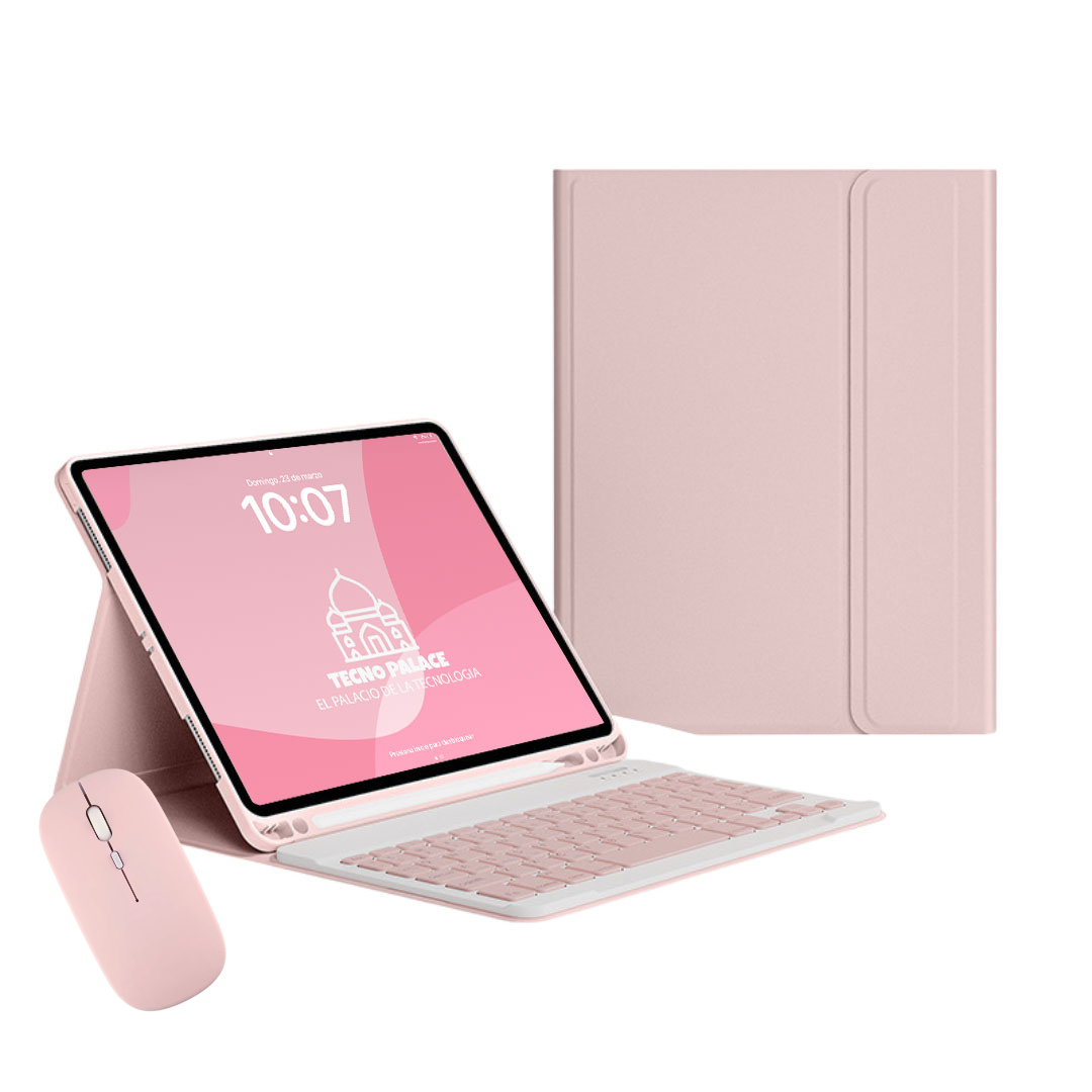 Fundas Con Teclado + Mouse Para iPad Pro 13 (2024)-0