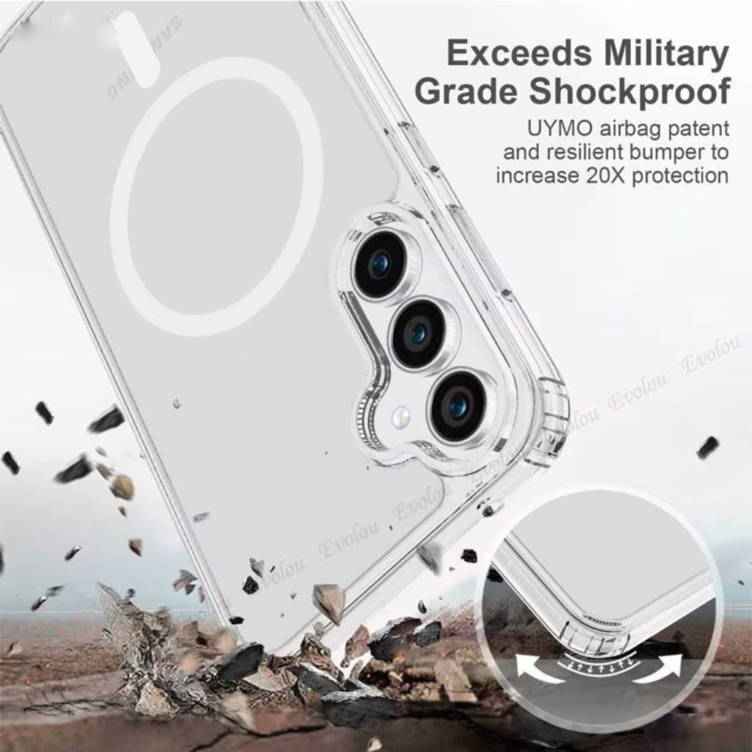 Carcasa Para Samsung S23 Plus Clear Magsafe-2