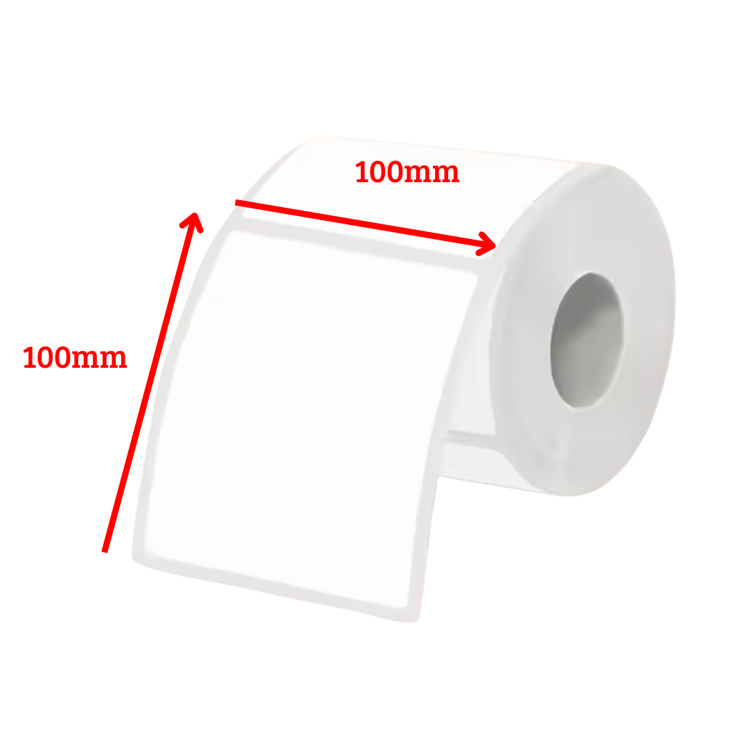 5 Rollo Etiquetas Térmicas Autoadhesivas 100x100. 500 Uni.-2