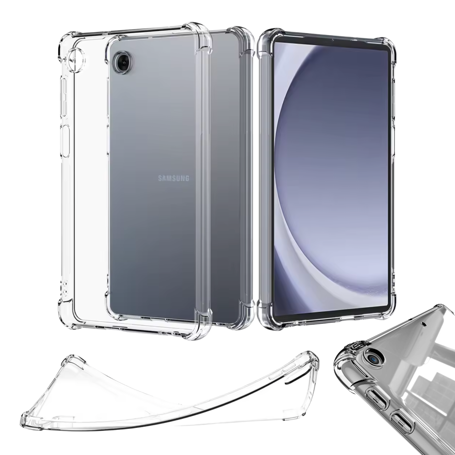 Clear Case Reforzadas Para Samsung Tab S6 Lite-3