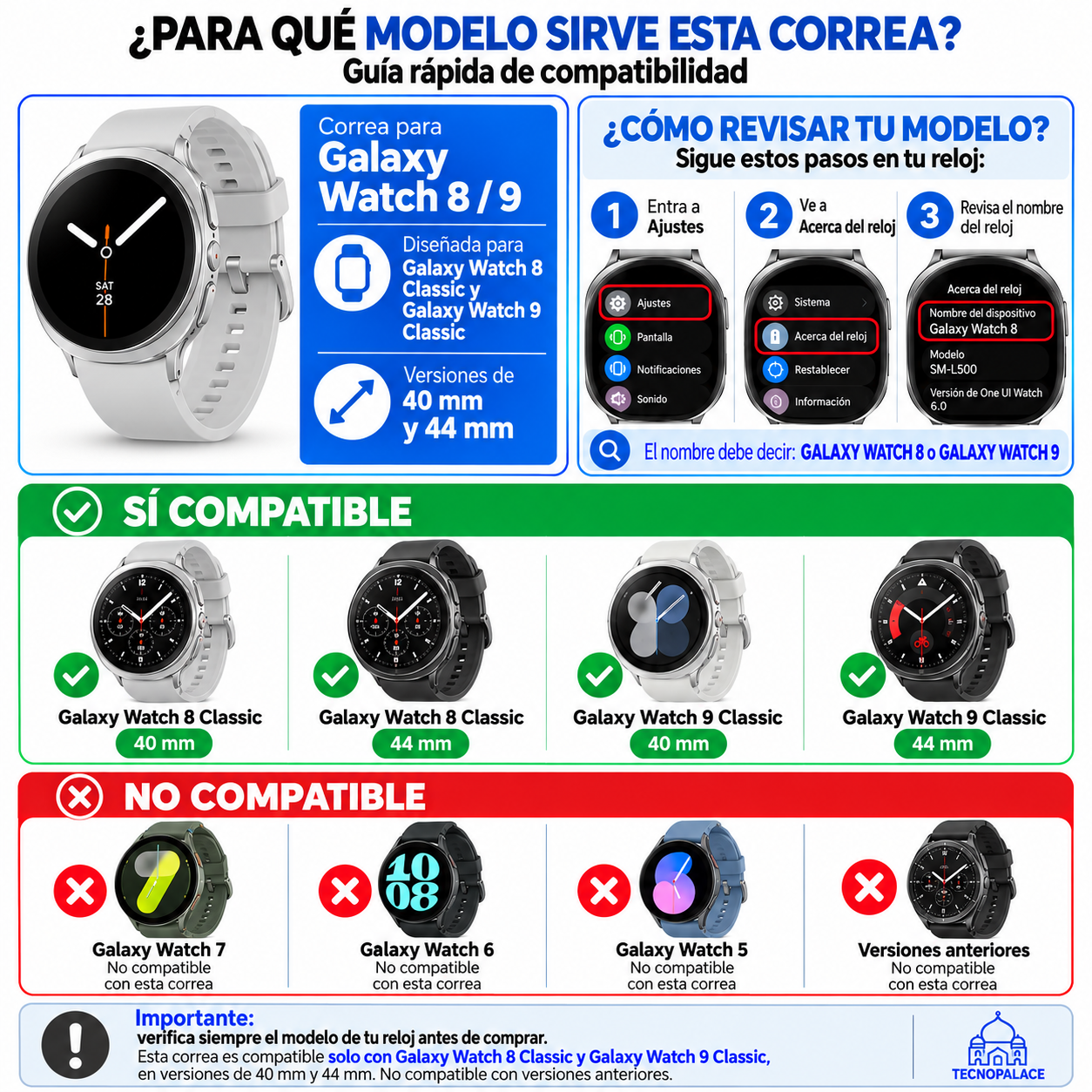 Correas Para Galaxy Watch 9 - 44MM - Silicona-1