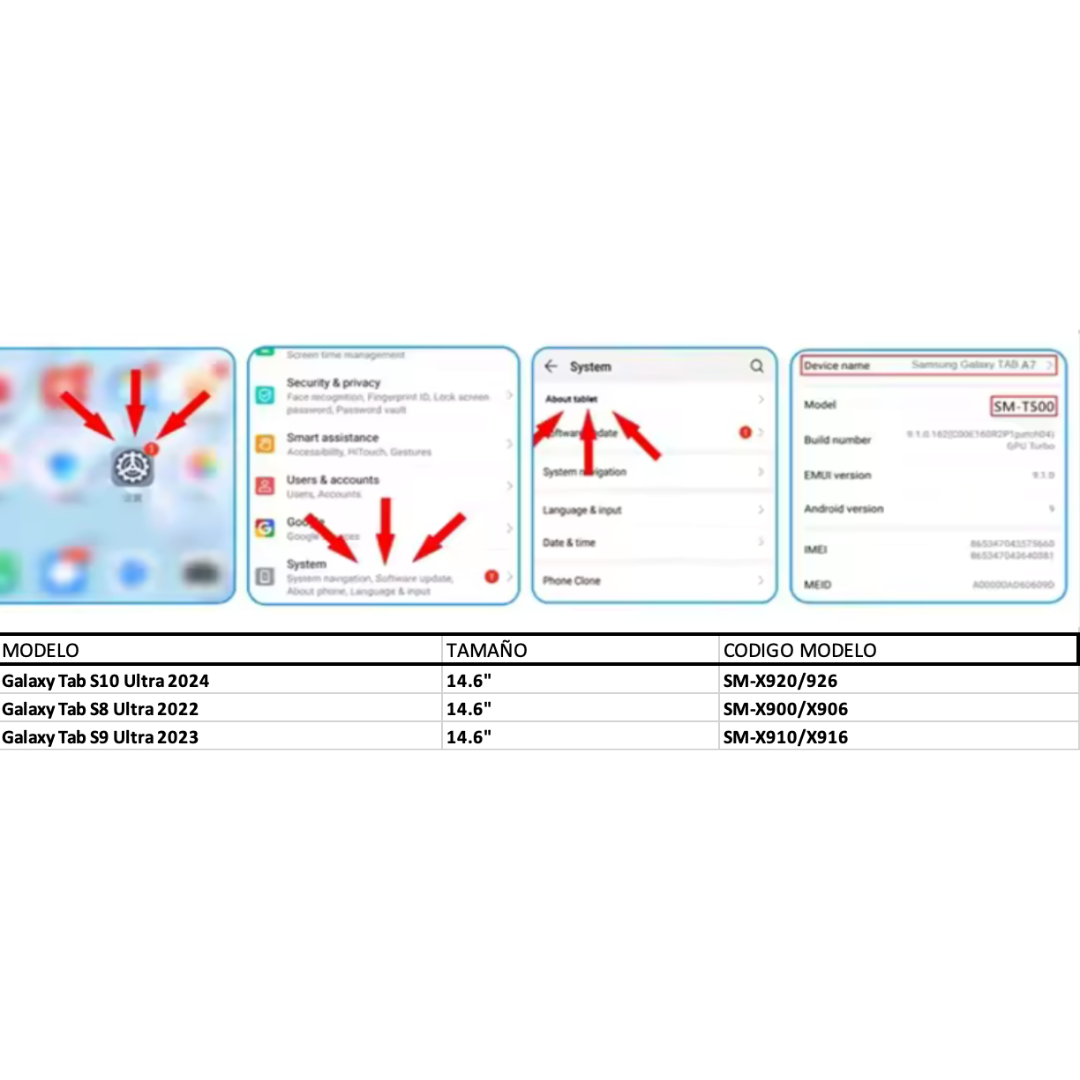 Funda Galaxy Tab S10Ultra/S9Ultra/S8Ultra Smart Cover Clear-2
