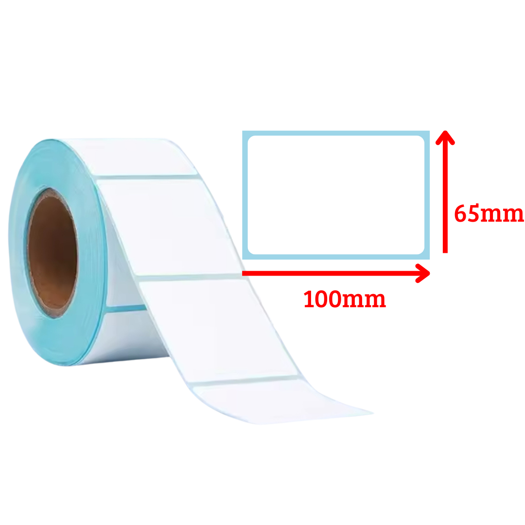 10 Rollo Etiquetas Térmicas Autoadhesivas 100x60. 500 Uni.-0