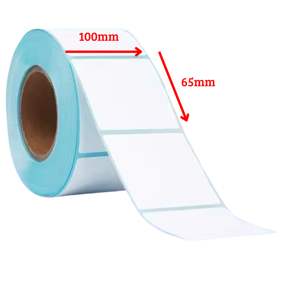 10 Rollo Etiquetas Térmicas Autoadhesivas 100x60. 500 Uni.-2