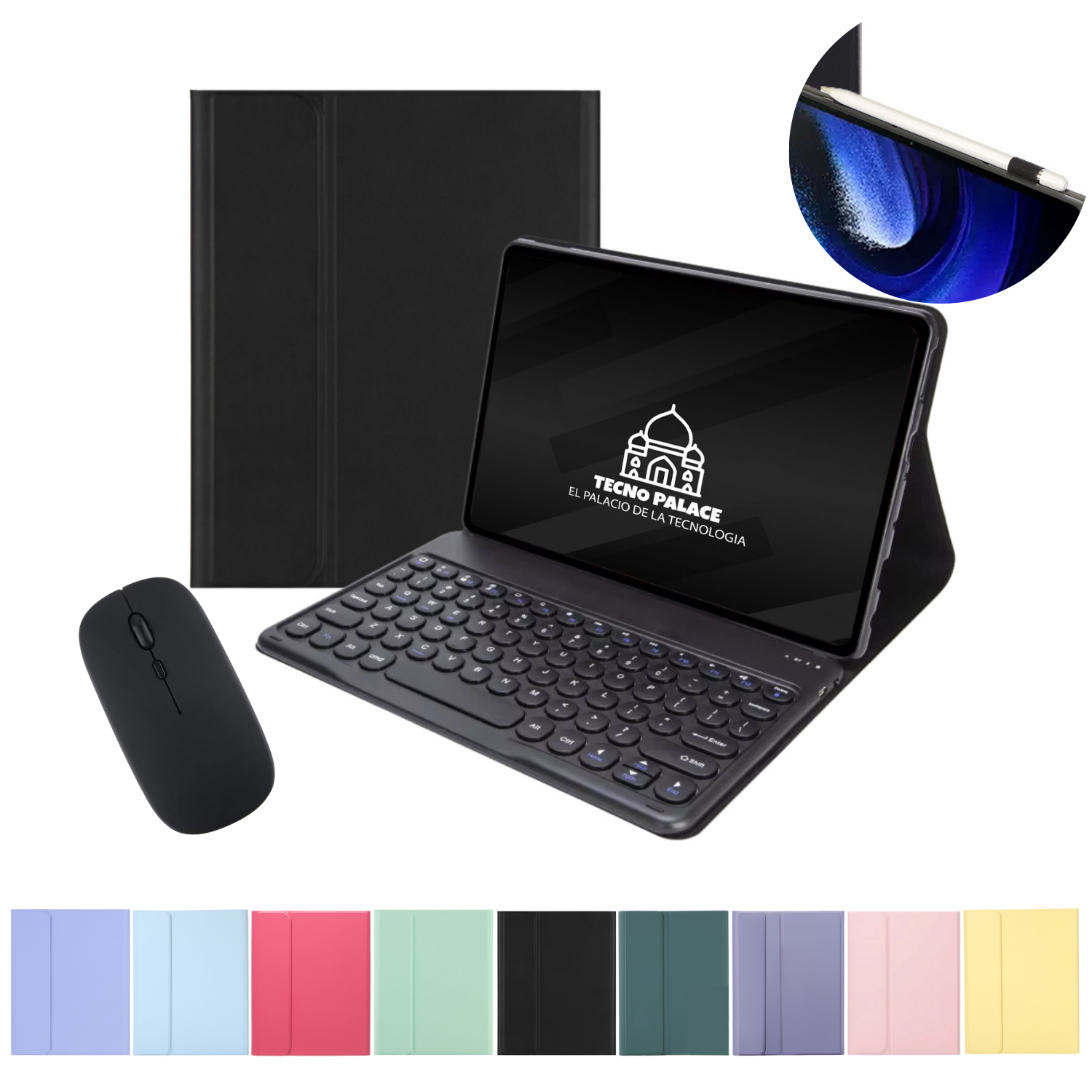 Funda Teclado 2.0 + Mouse Para Lenovo Tab M11/K11 Plus 11.45"-0