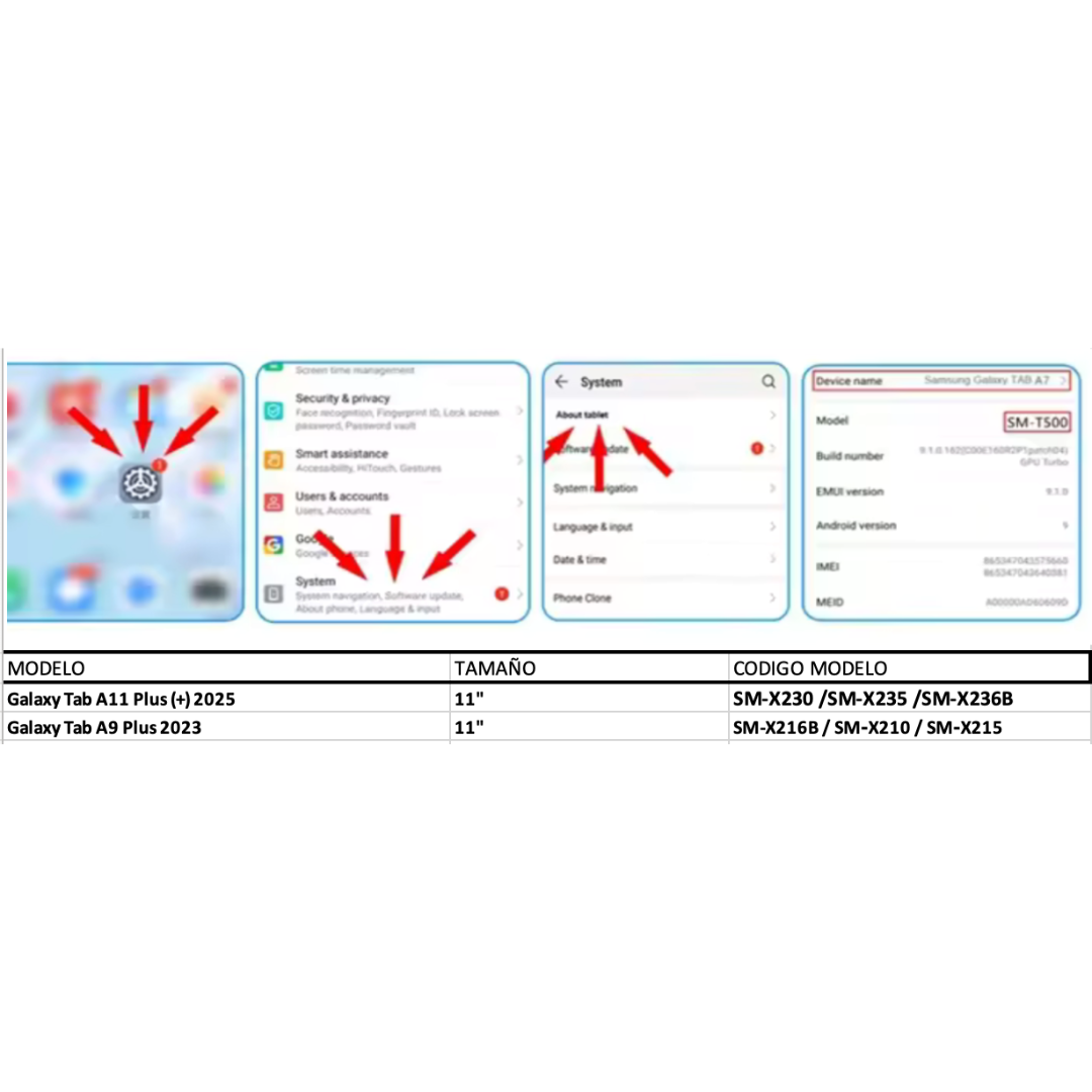 Fundas Con Teclado Premium Para Samsung A11/A9 Plus (11")-2