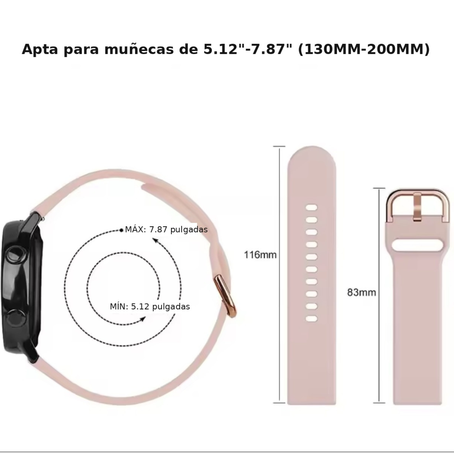 Correa Para Xiaomi Watch S5 - 46MM Silicona Con Hebilla-1