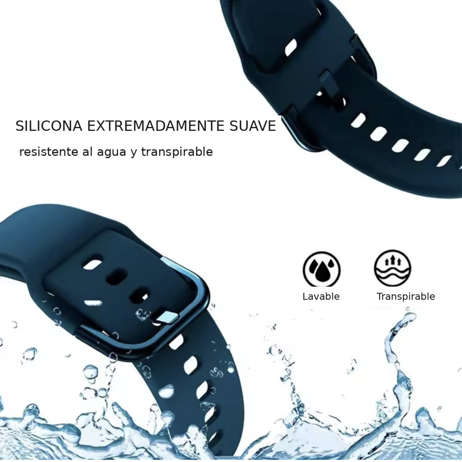 Correa Para Xiaomi Watch S5 - 46MM Silicona Con Hebilla-4
