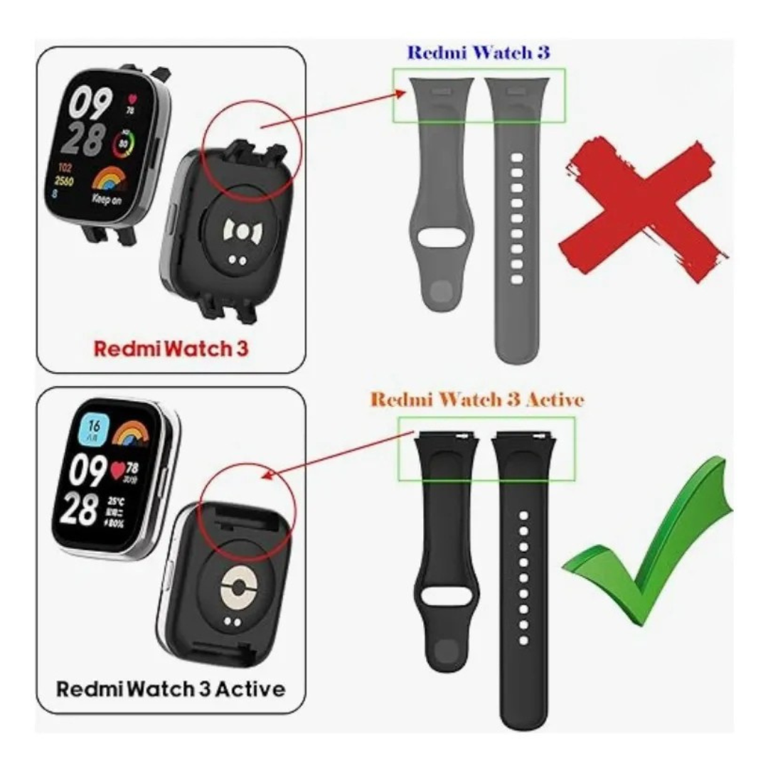 Correa Silicona Xiaomi Redmi Watch 3 Active / Watch 3 Lite-1