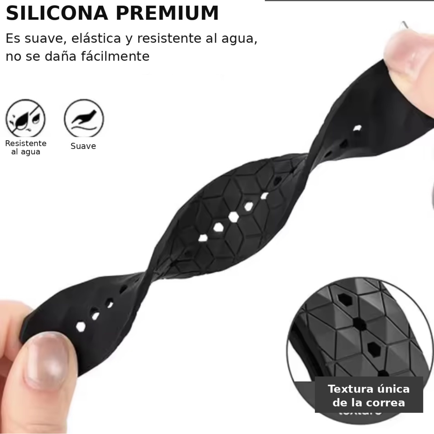 Correa Para Xiaomi Watch S5 - 46MM Silicona Geometrica-3