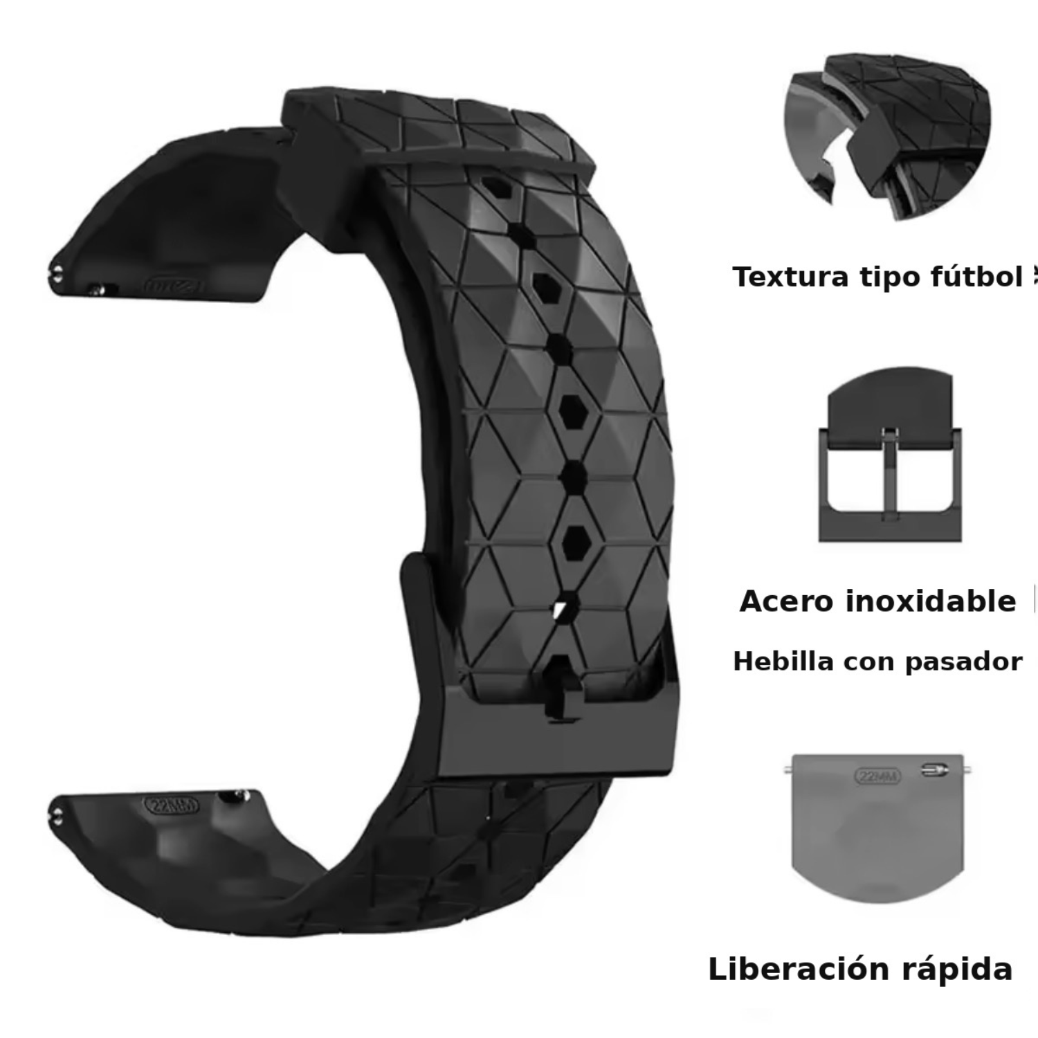 Correa Para Xiaomi Watch S5 - 46MM Silicona Geometrica-4